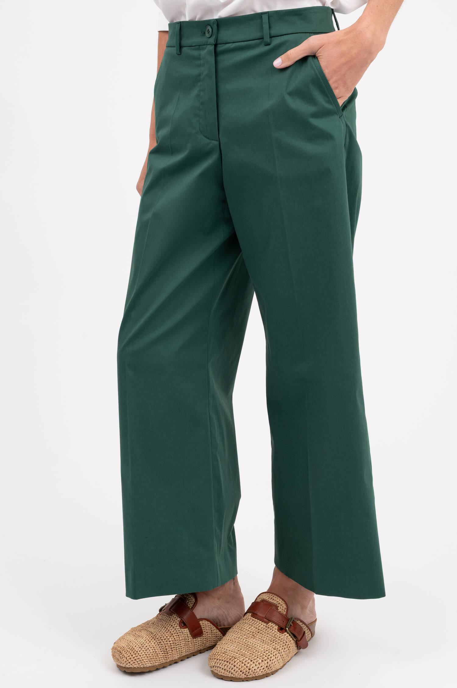 Culotte Hose URIAL in Smaragdgrün Culotte Hose URIAL in Smaragdgrün