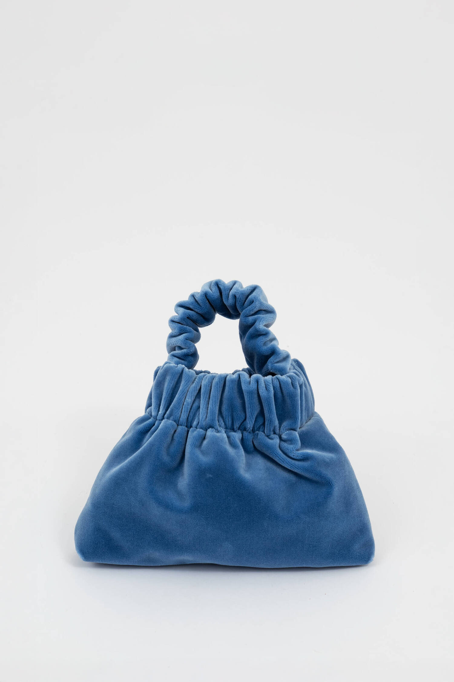 Samt Plush Bag in Blau