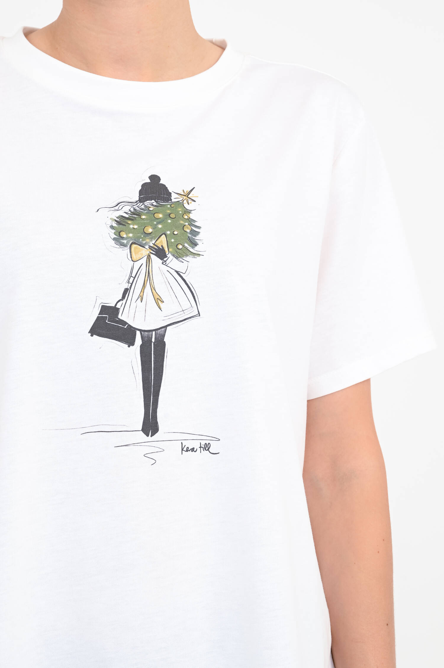 T-Shirt CHRISTMAS in Weiß