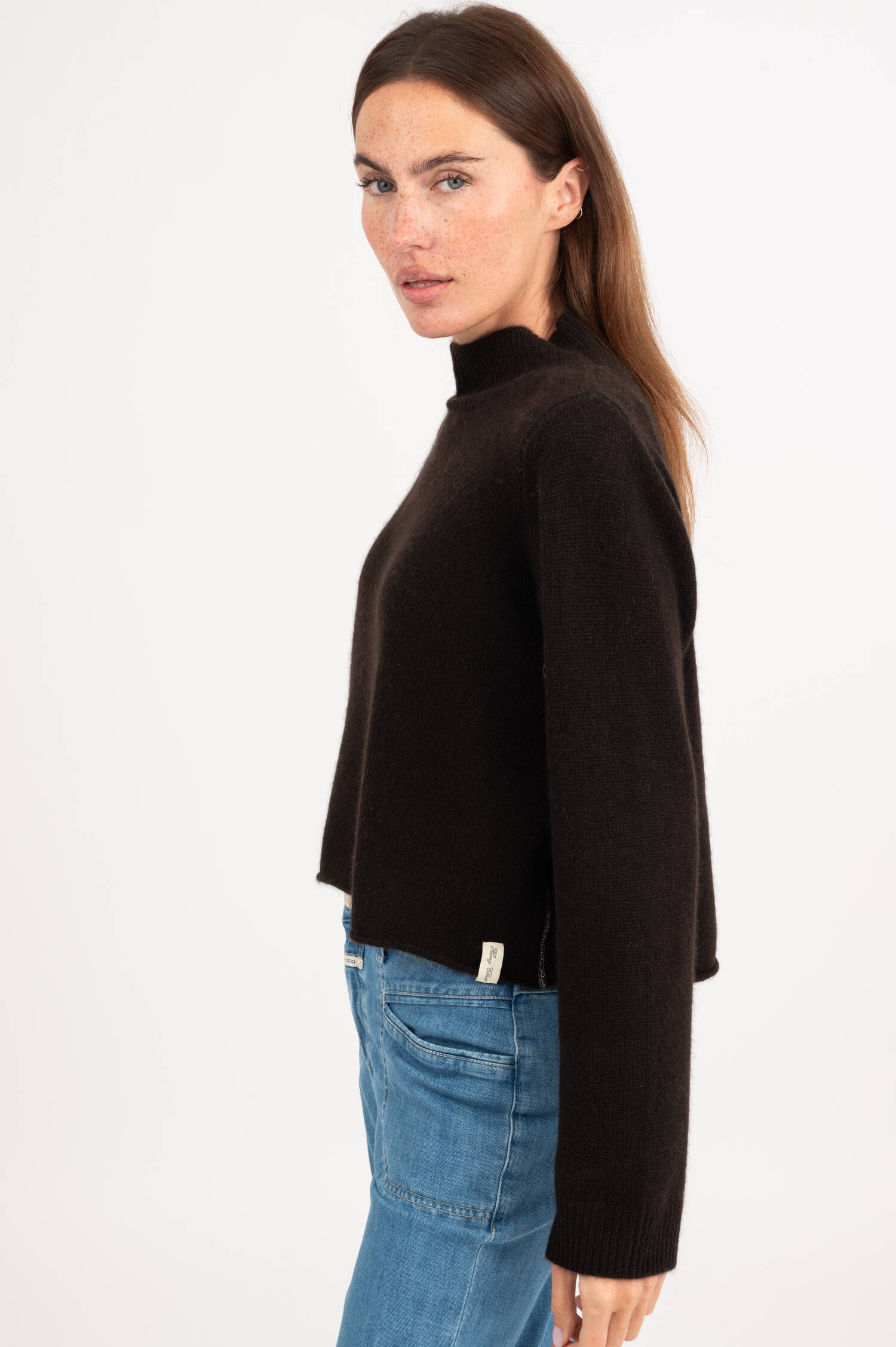 Cashmere Pullover in Dunkelbraun