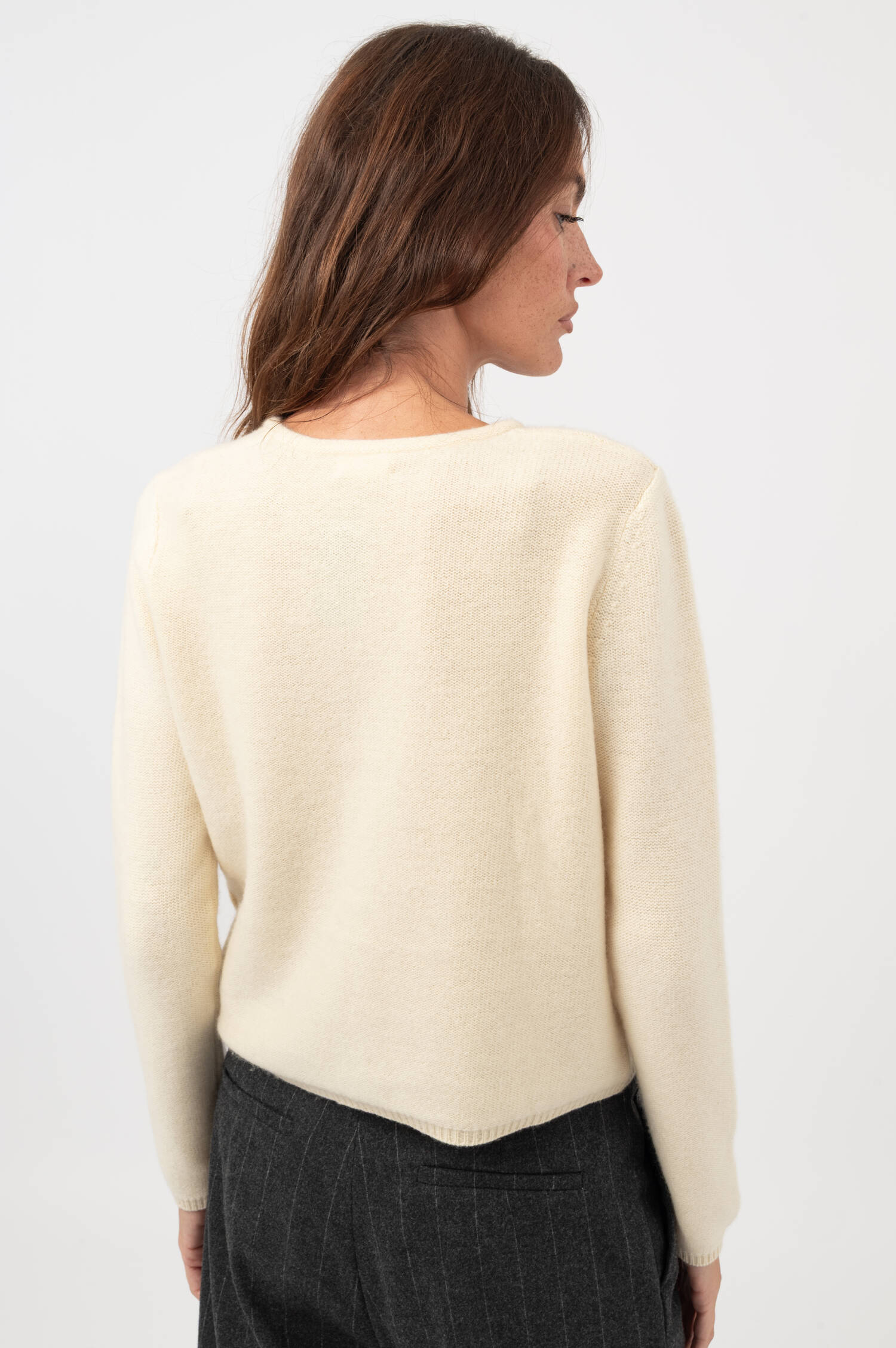 Cropped-Cashmere-Cardigan in Hellgelb Cropped-Cashmere-Cardigan in Hellgelb