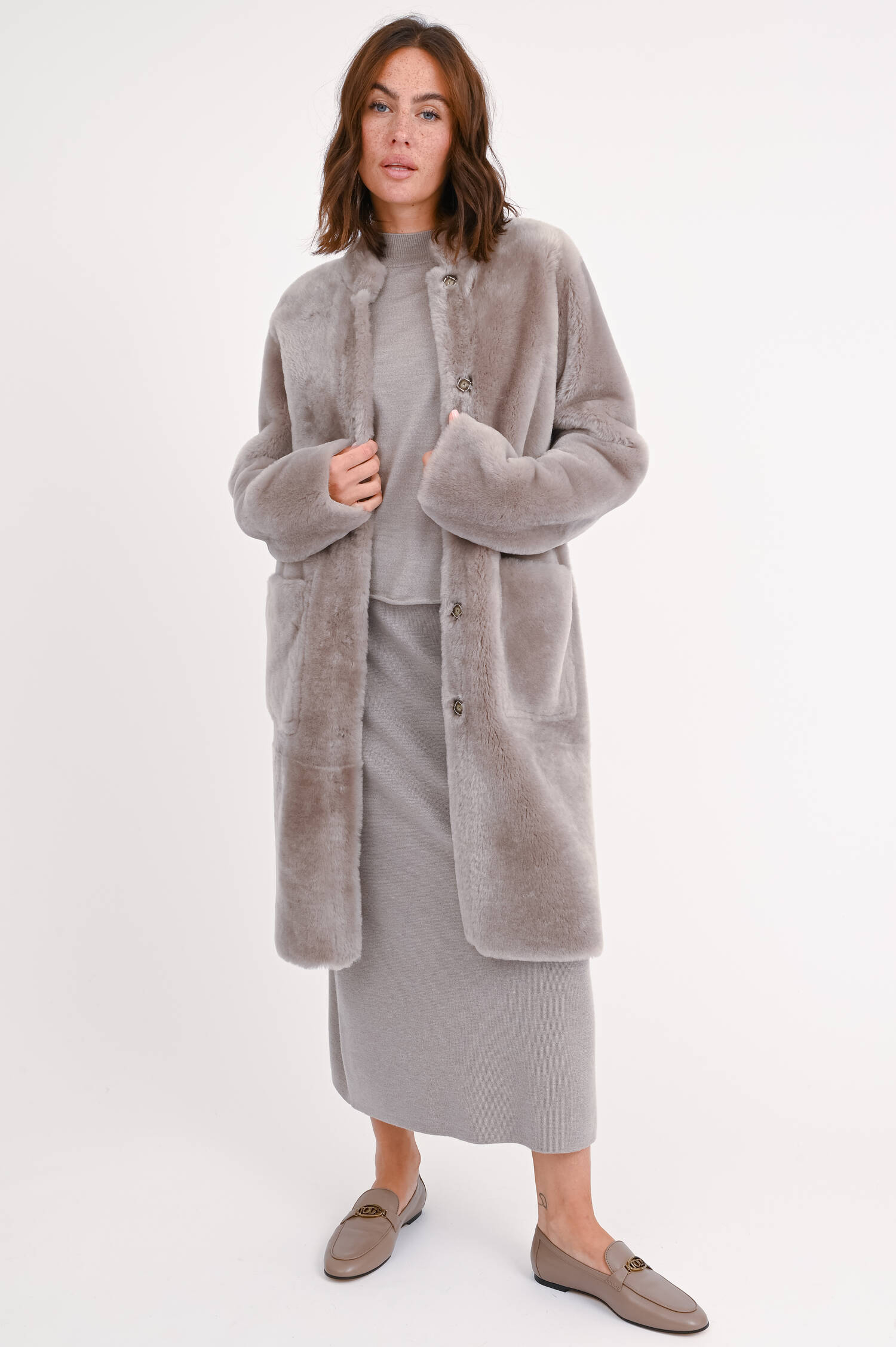 Wendemantel TESSA STRAIGHT in Taupe Wendemantel TESSA STRAIGHT in Taupe