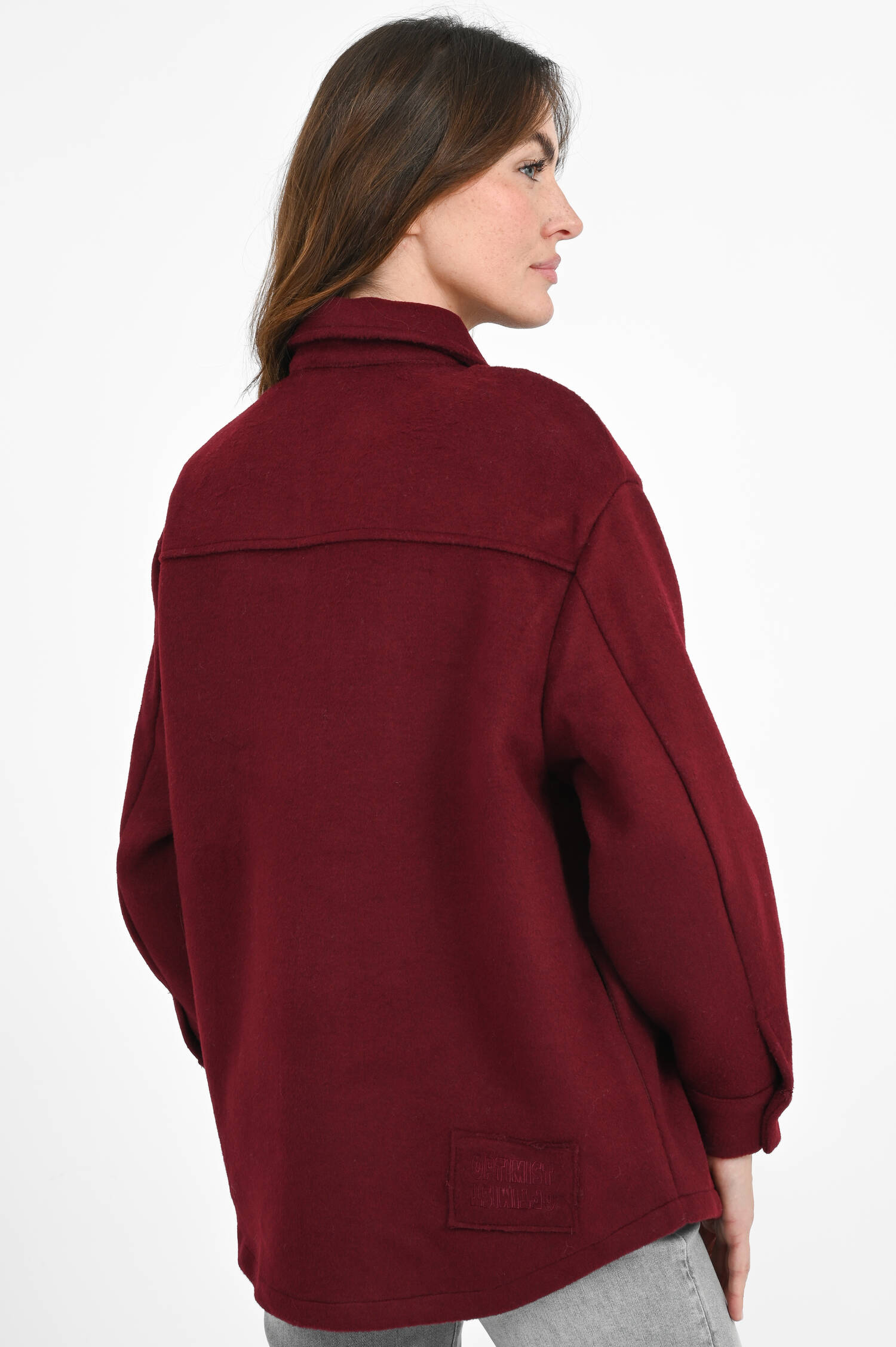 Flanell-Jacke in Bordeaux Flanell-Jacke in Bordeaux