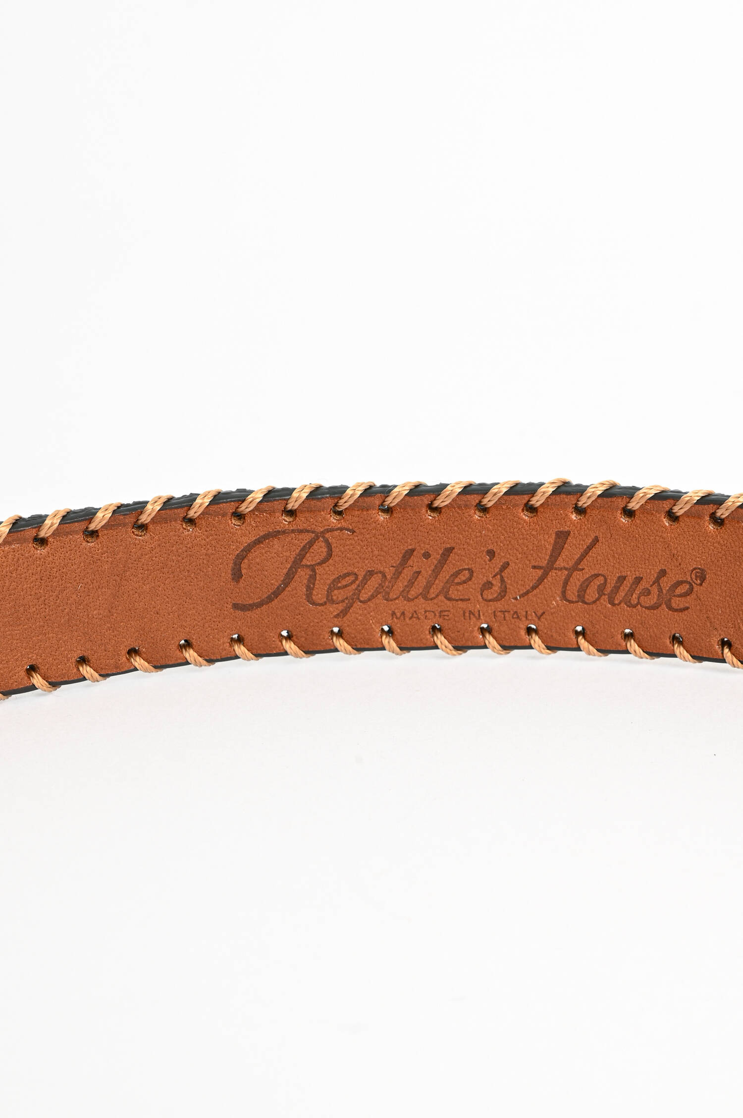 Ledergürtel mit Ziernähten in Bronze Ledergürtel mit Ziernähten in Bronze