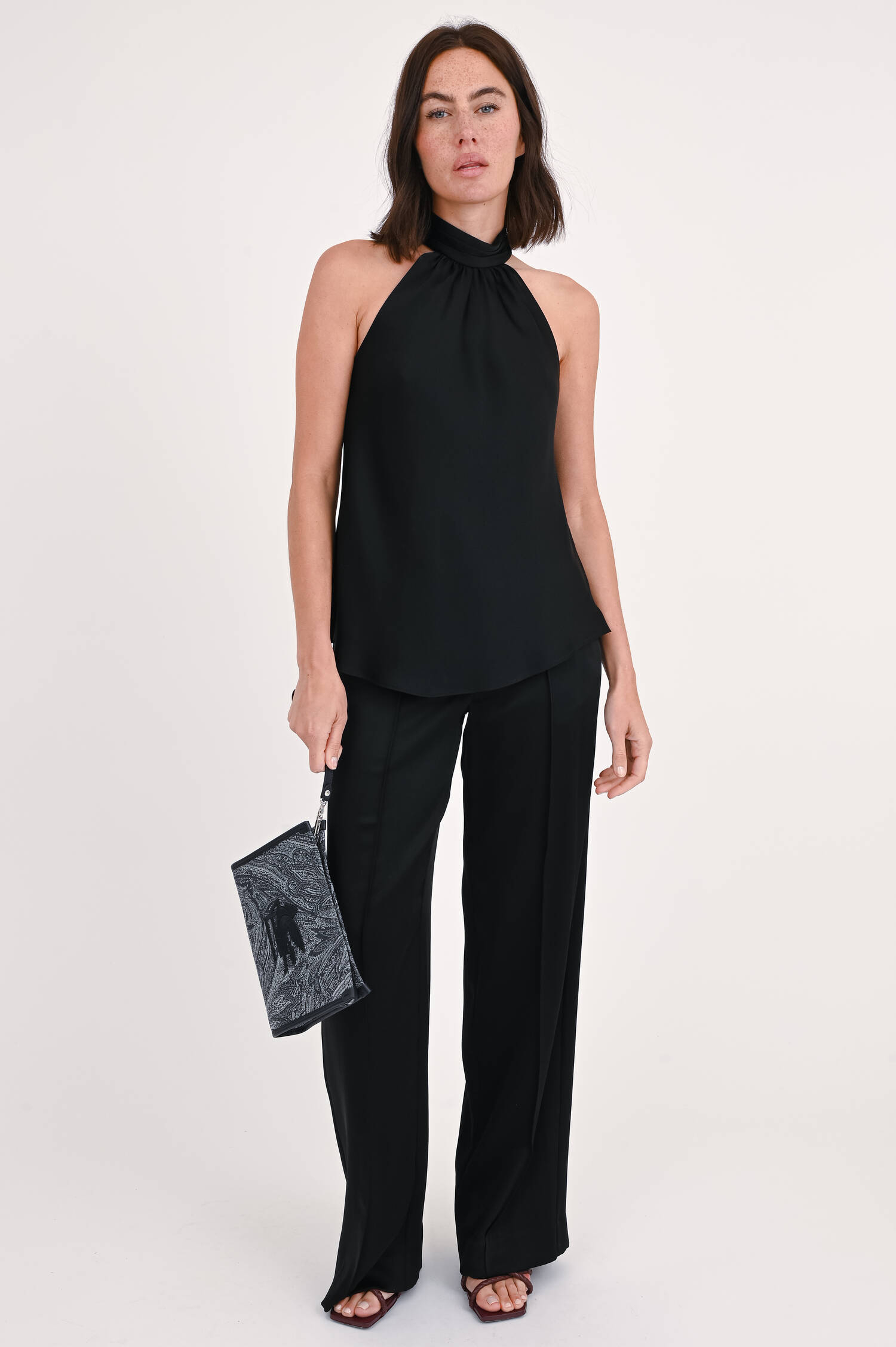 Weite Hose KYRA in Schwarz