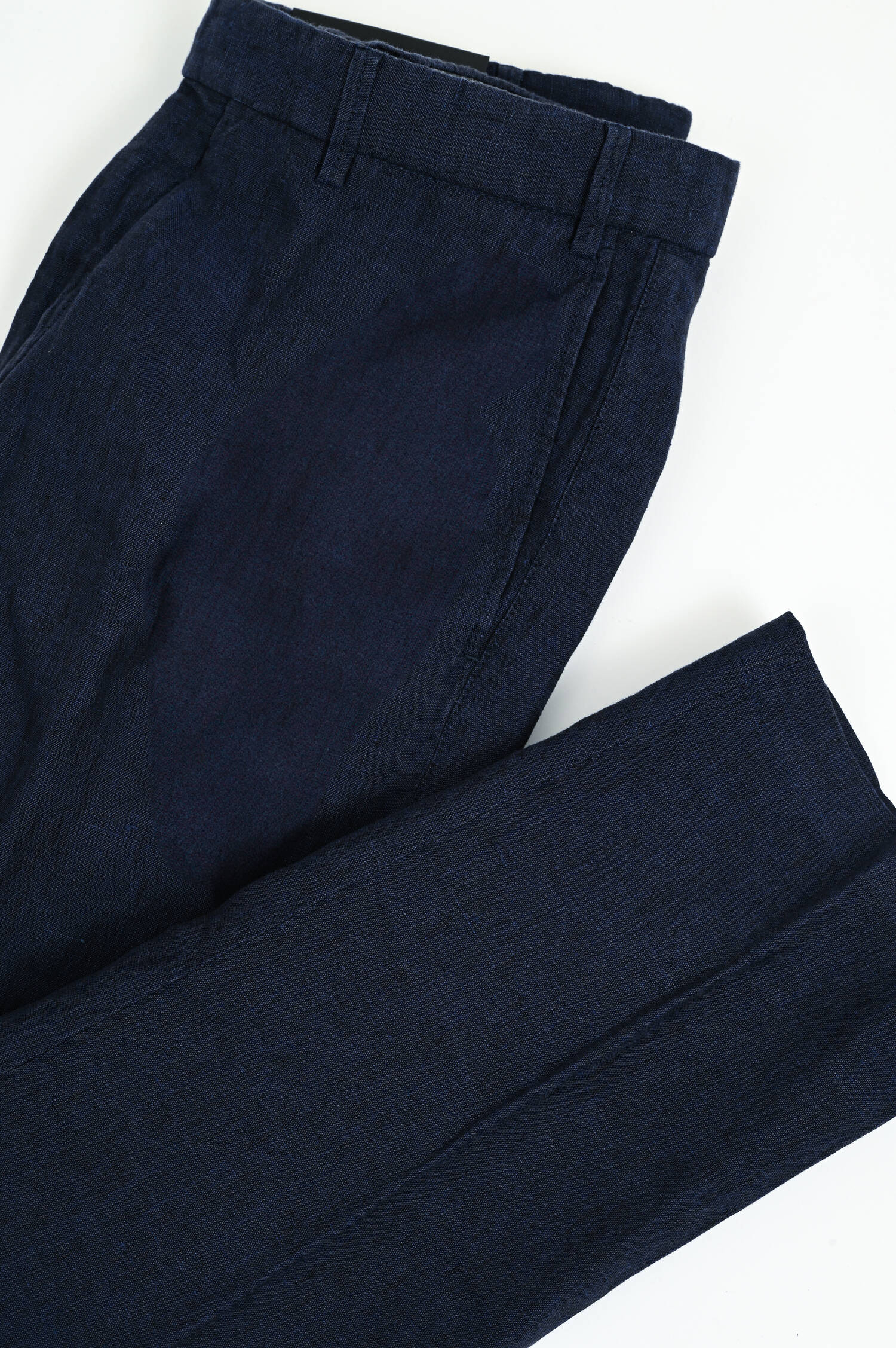 Hose PARMA aus Leinen in Navy