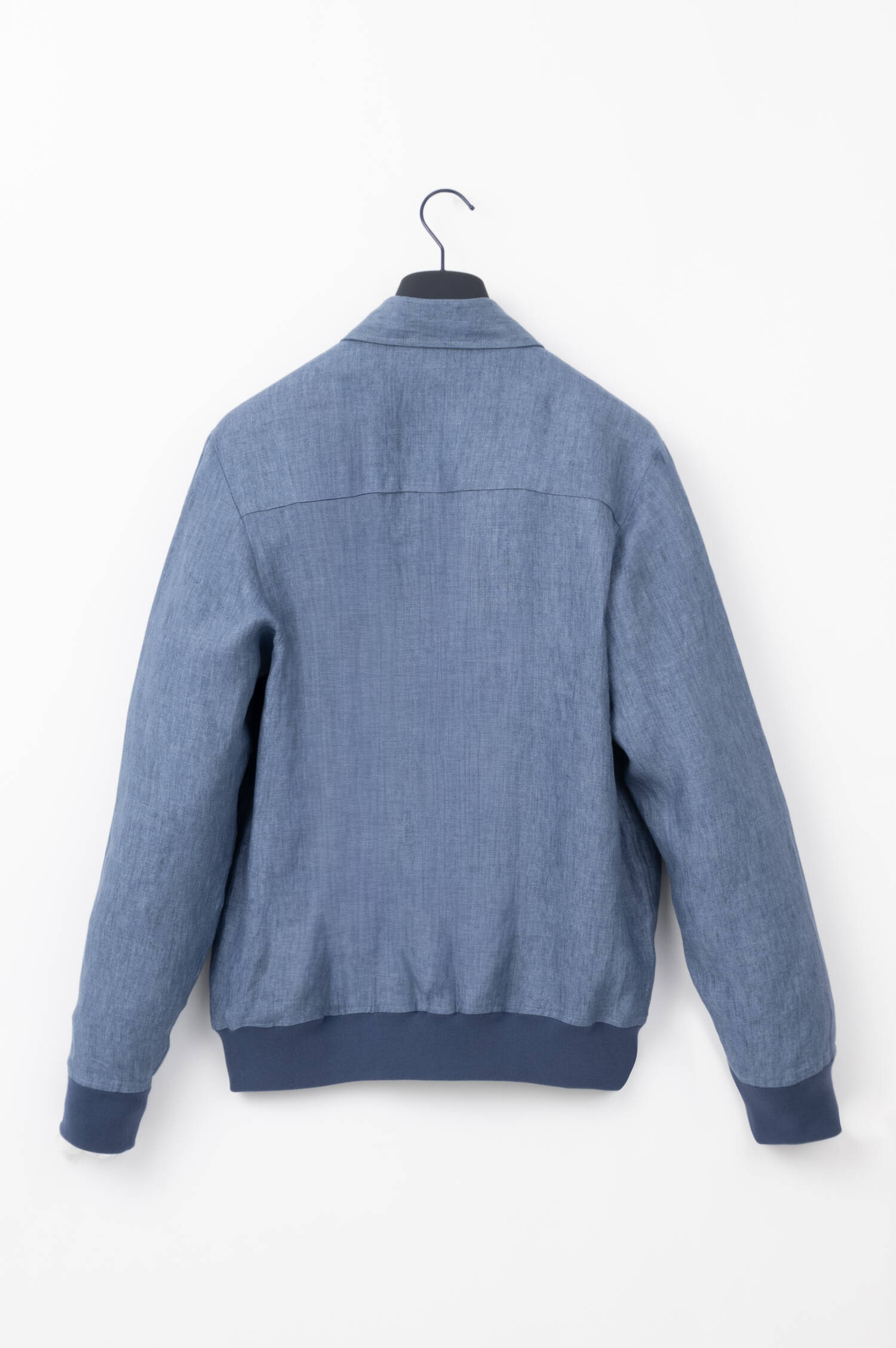 Leinenjacke in Blau meliert