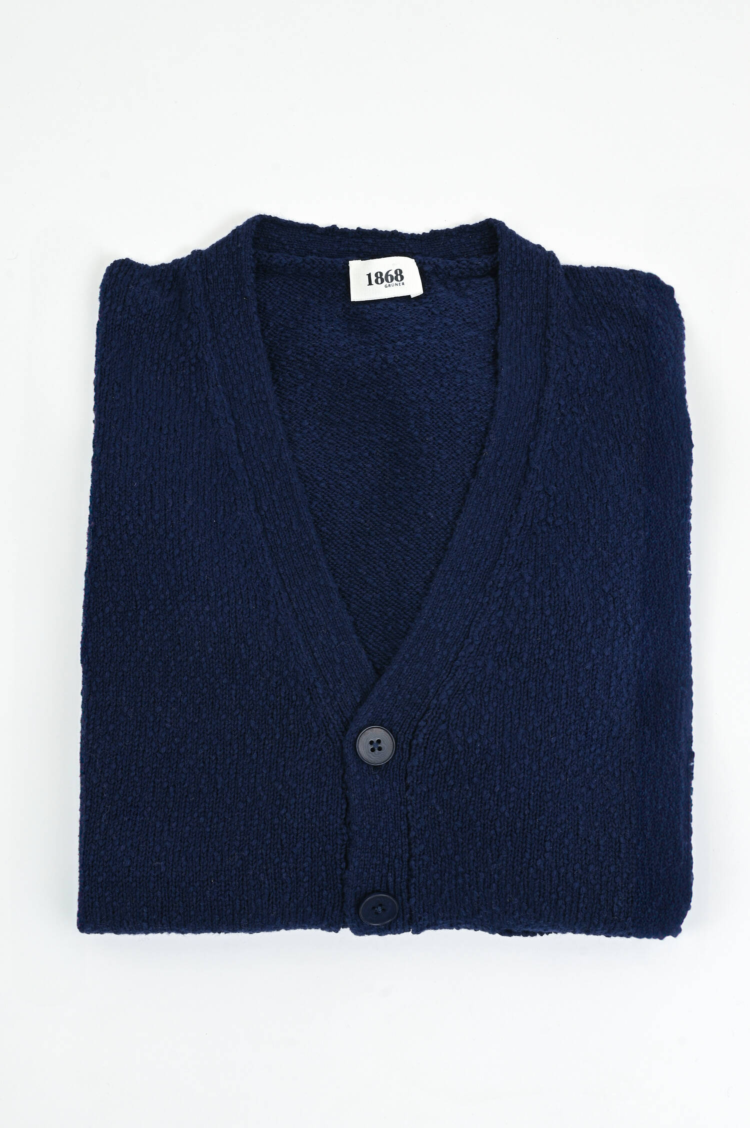 Strickweste aus Baumwolle in Marine Strickweste aus Baumwolle in Marine