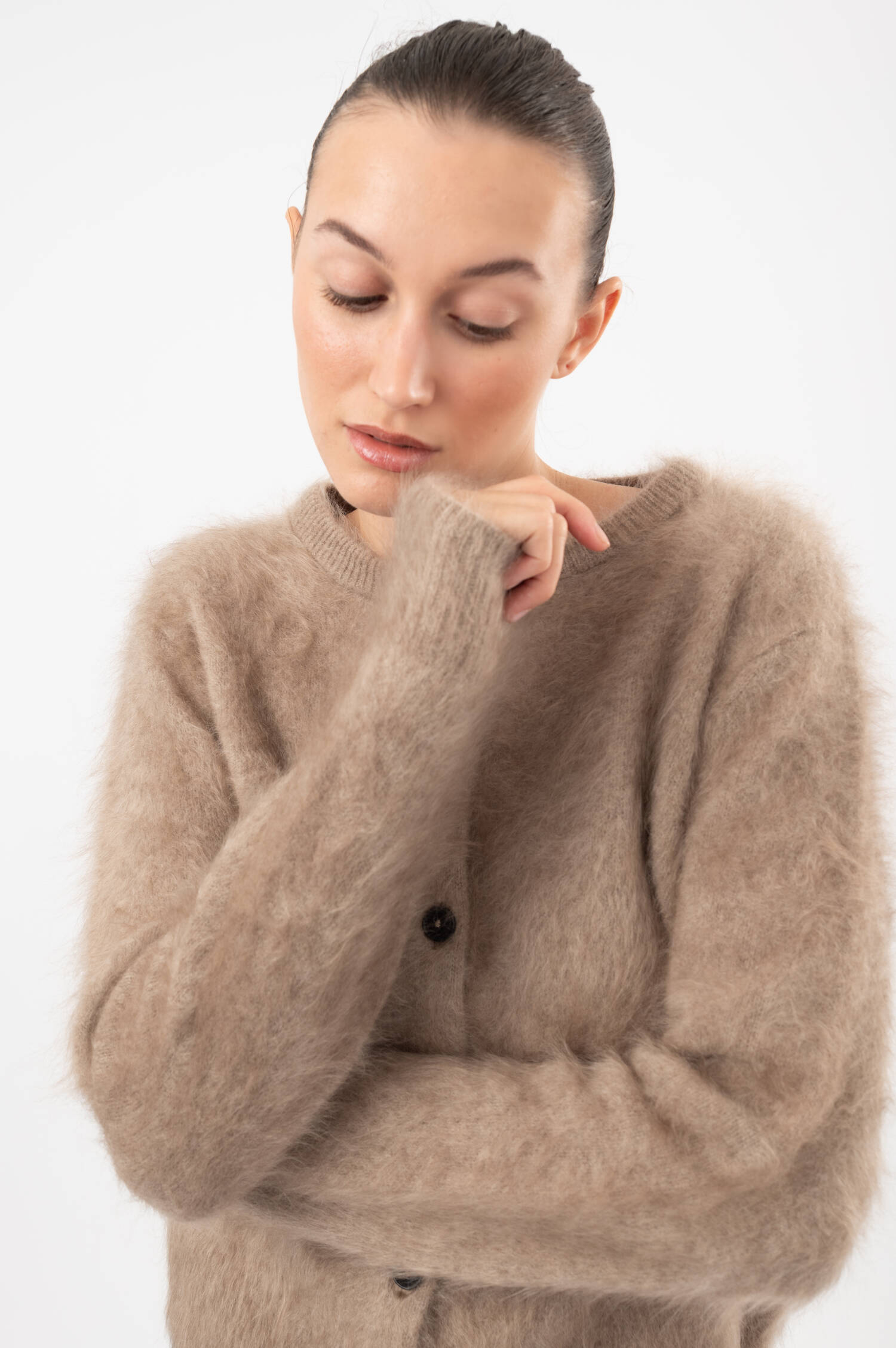 Cashmere-Cardigan in Beige Cashmere-Cardigan in Beige