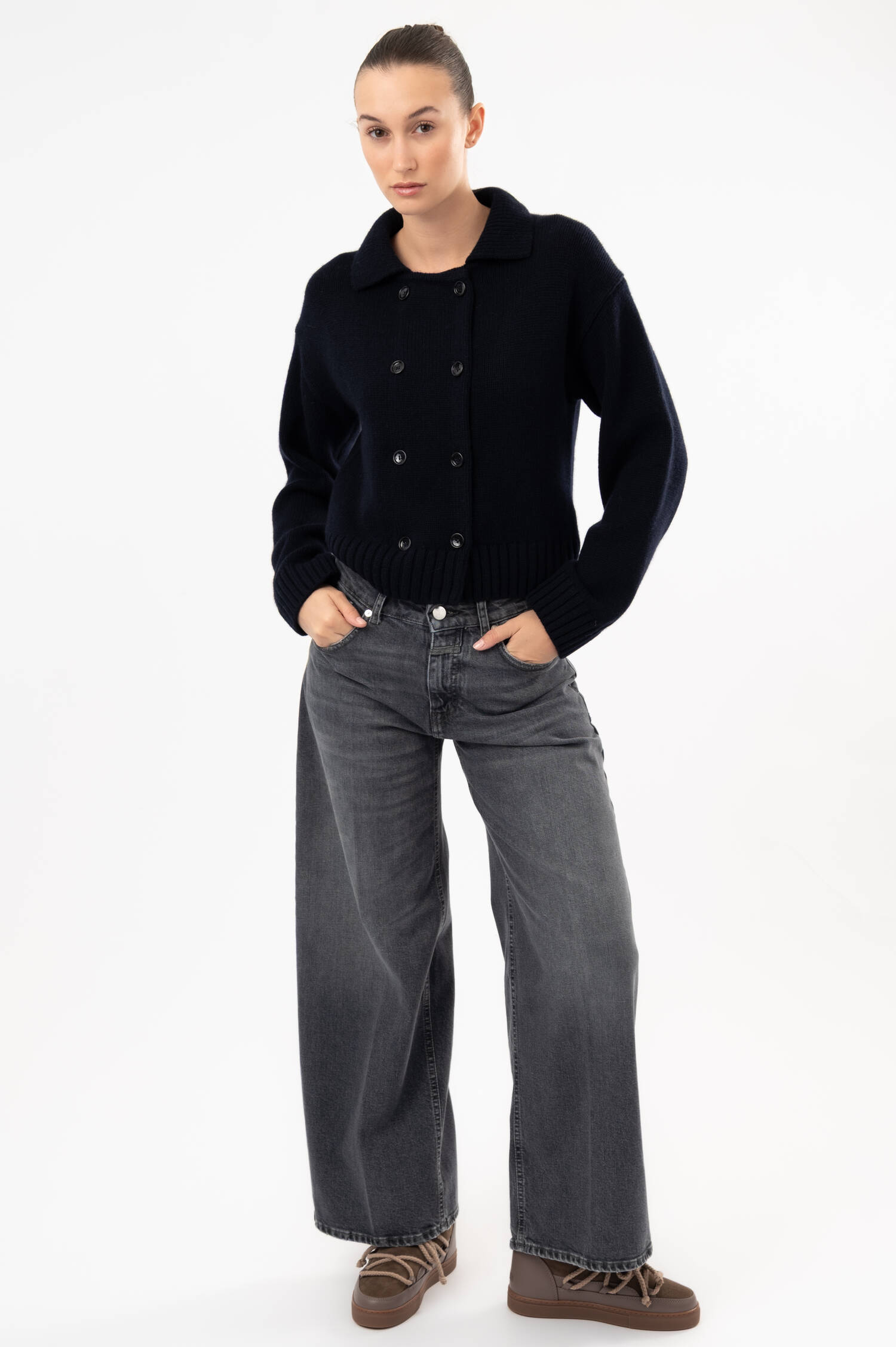 Jeans in Grau Jeans in Grau