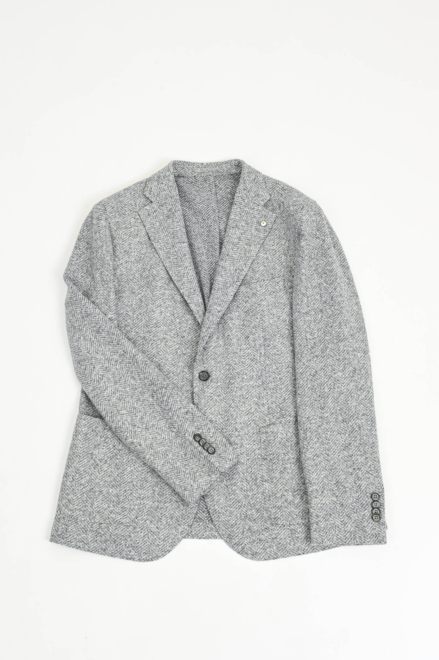 Sakko aus Woll-Cashmere-Mix in Grau gemustert