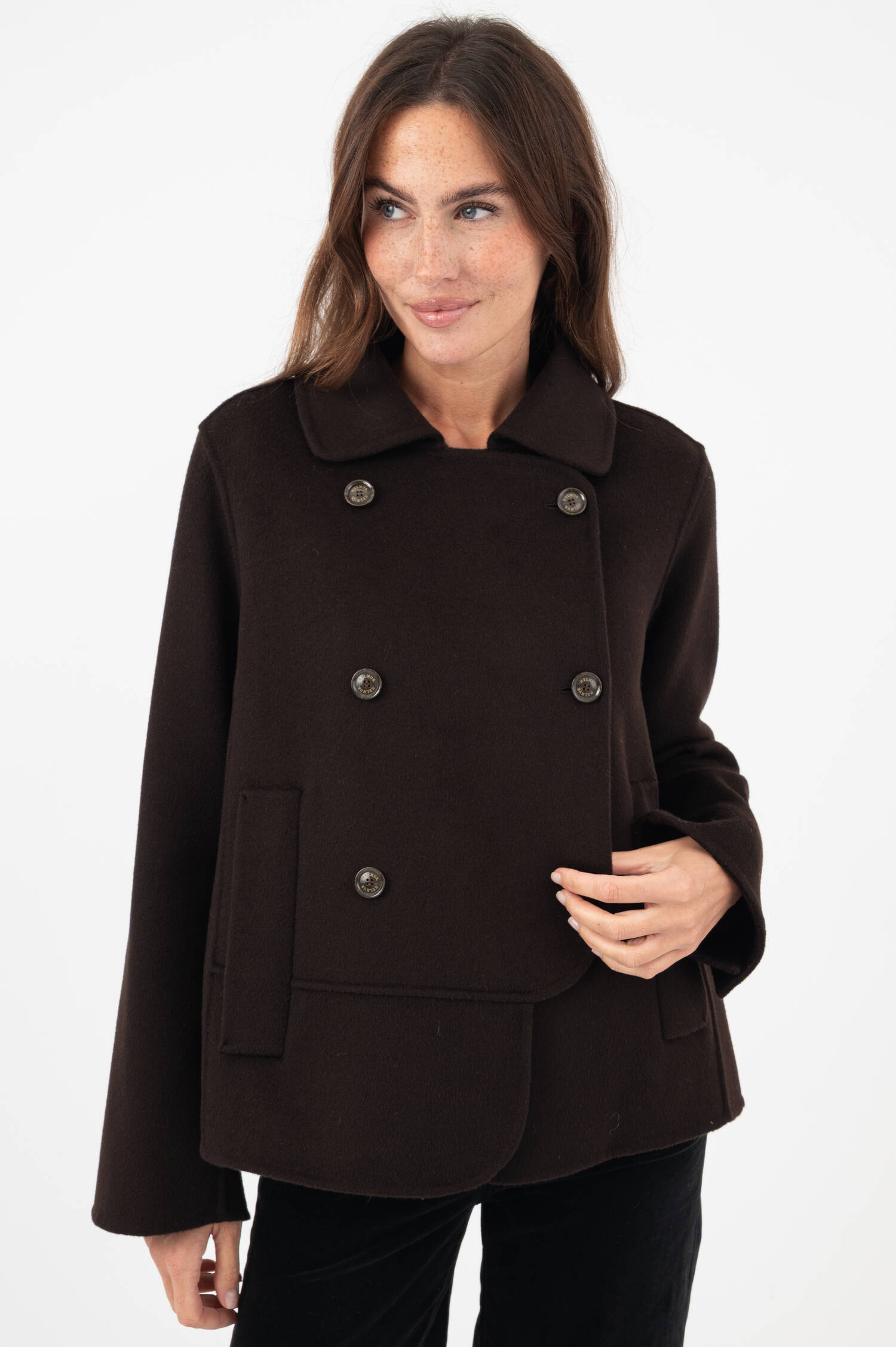 Woll-Cashmere-Jacke LUGANO in Braun Woll-Cashmere-Jacke LUGANO in Braun