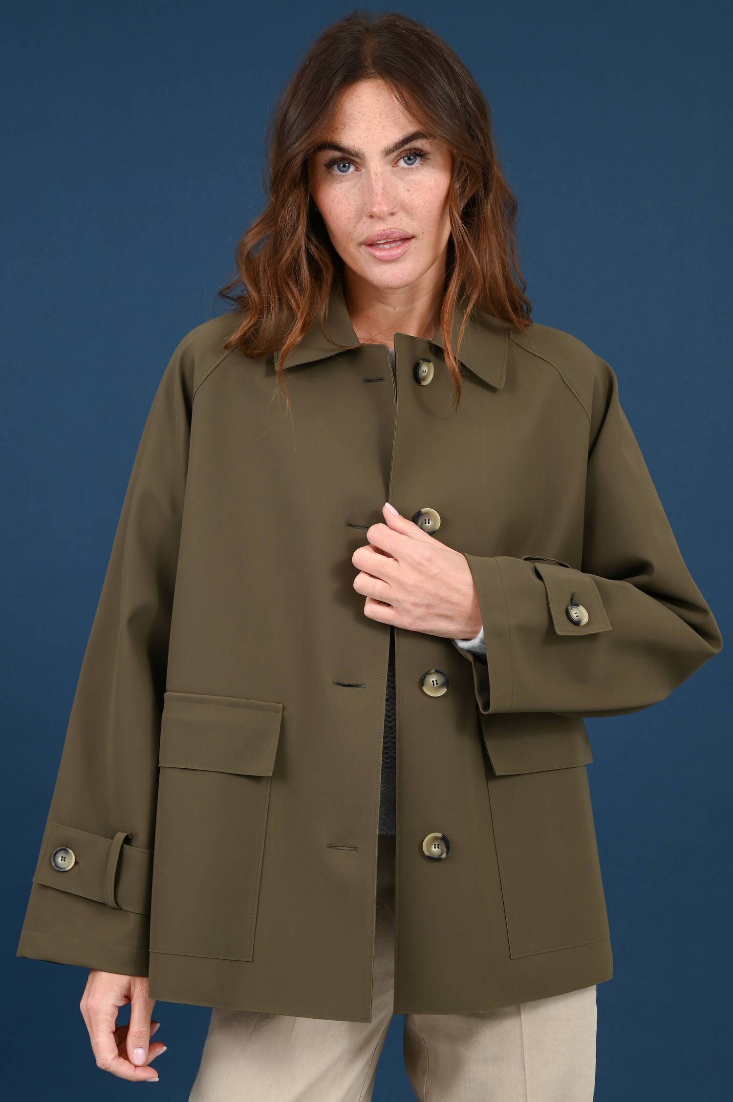Scuba-Jacke in Dark Khaki