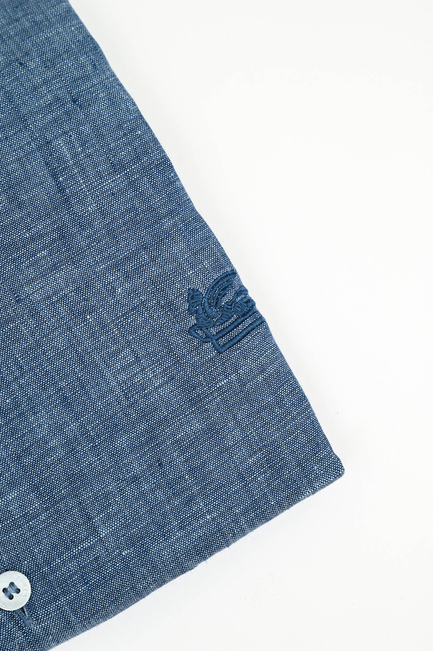 Leinenhemd in Mittelblau Leinenhemd in Mittelblau