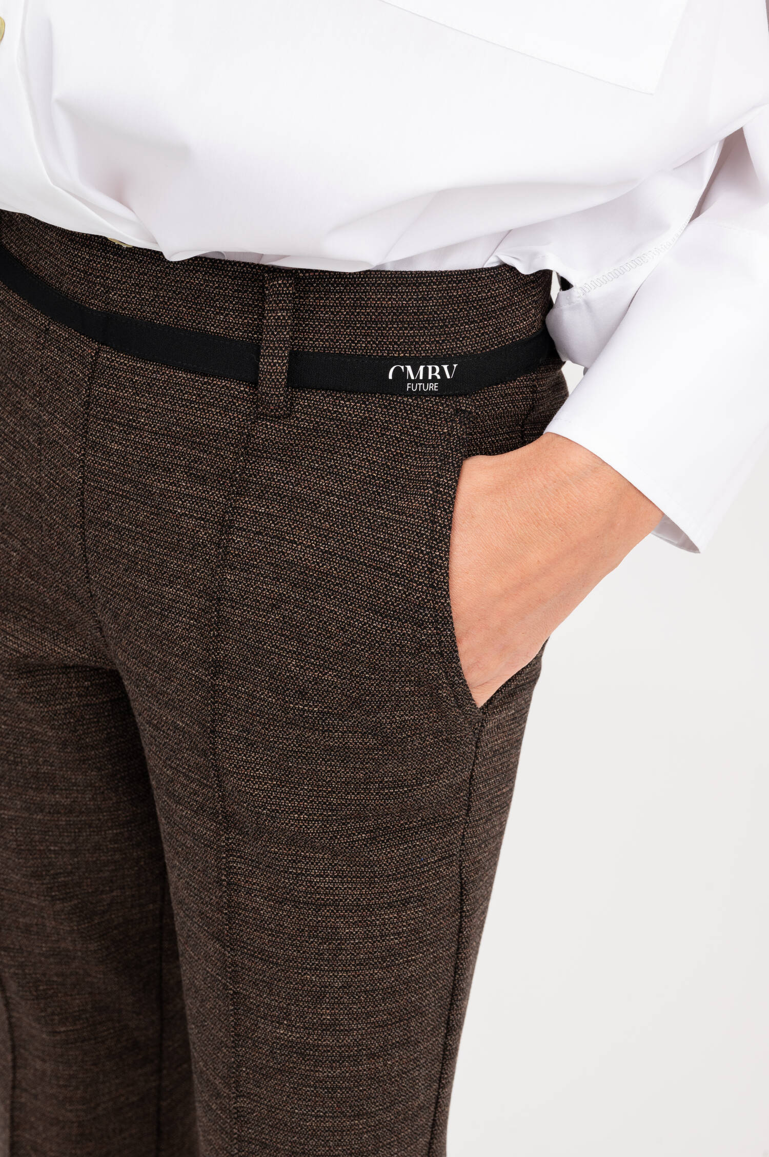 Jersey-Tweed-Hose in Braun Jersey-Tweed-Hose in Braun
