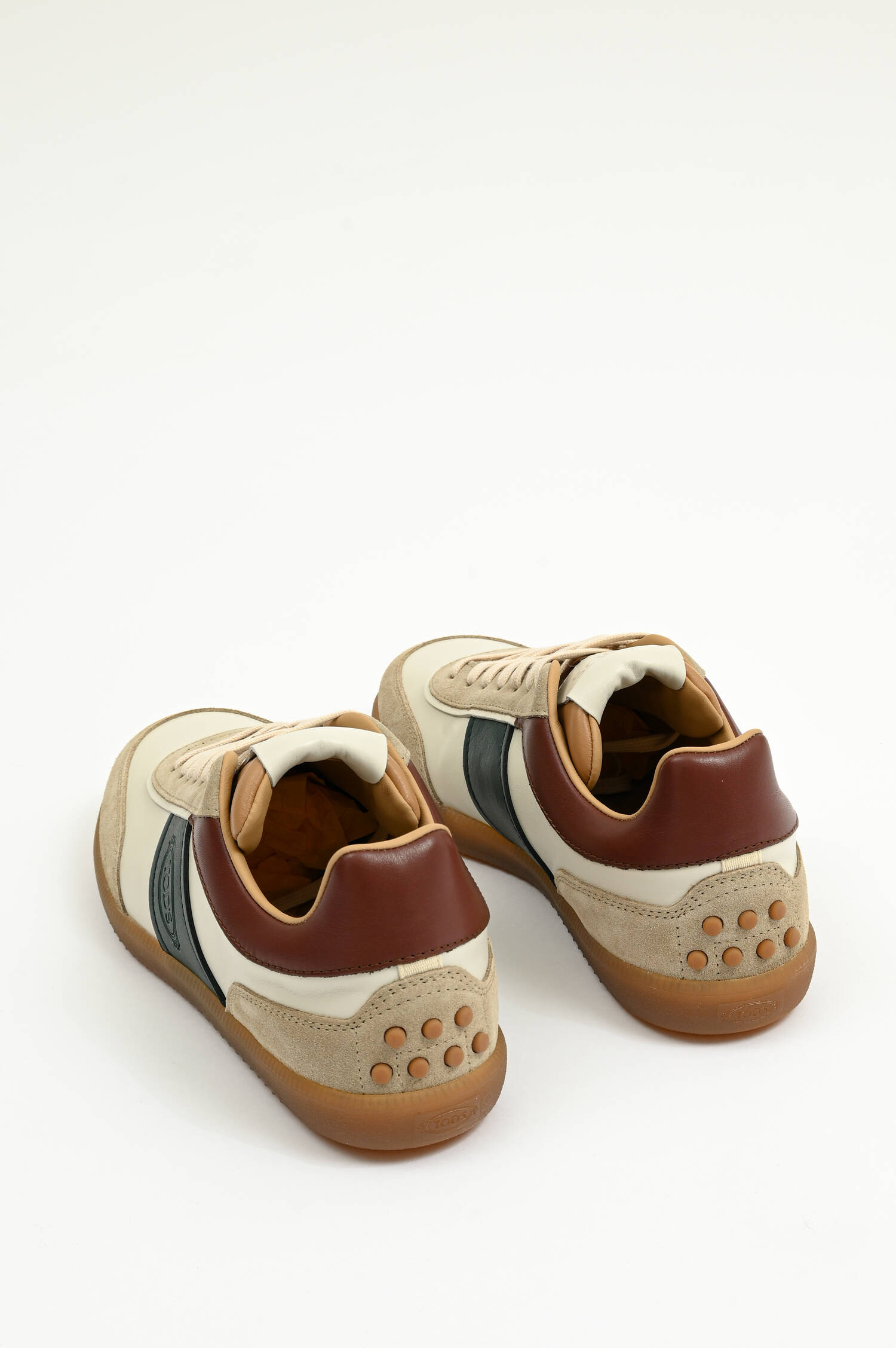 Sneaker ALLACCIATA T in Weiß/Taupe/Grün