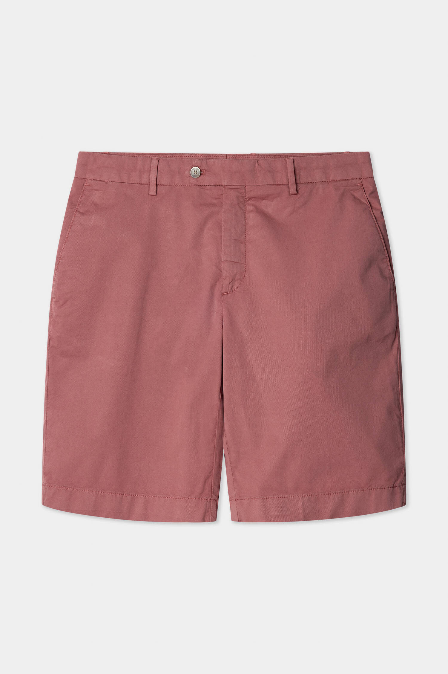 Baumwoll-Bermuda in Cranberry