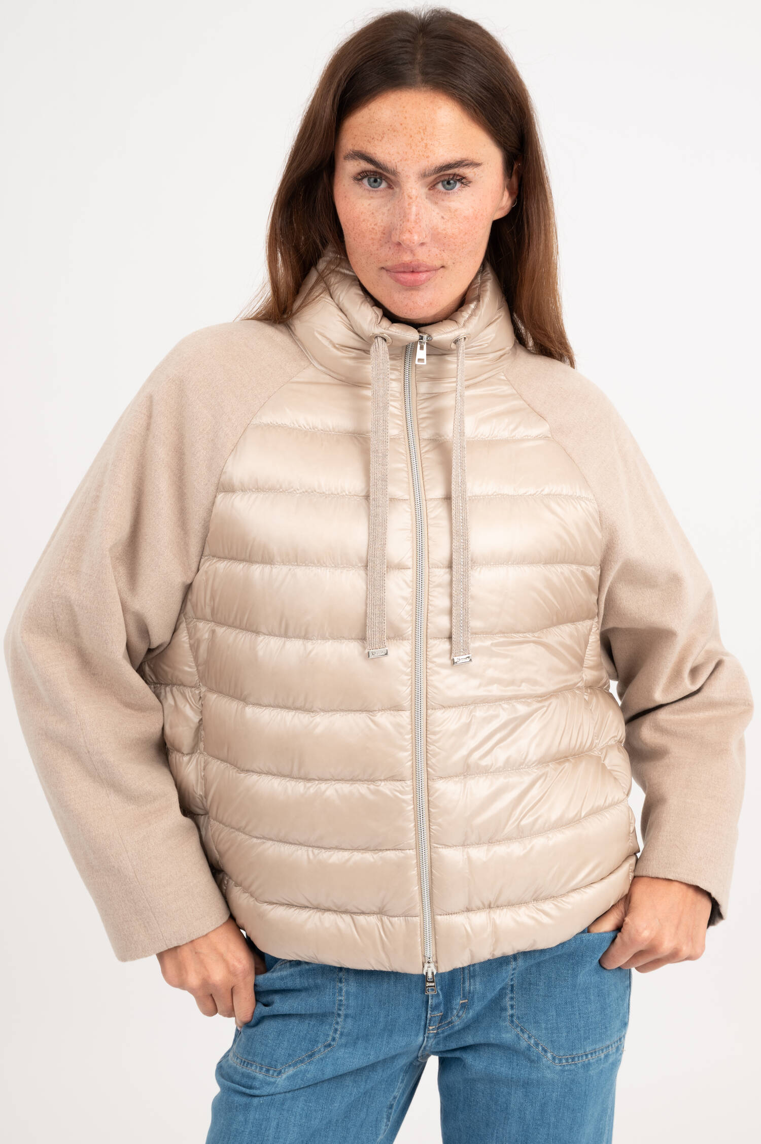 Hybridjacke in Beige Hybridjacke in Beige
