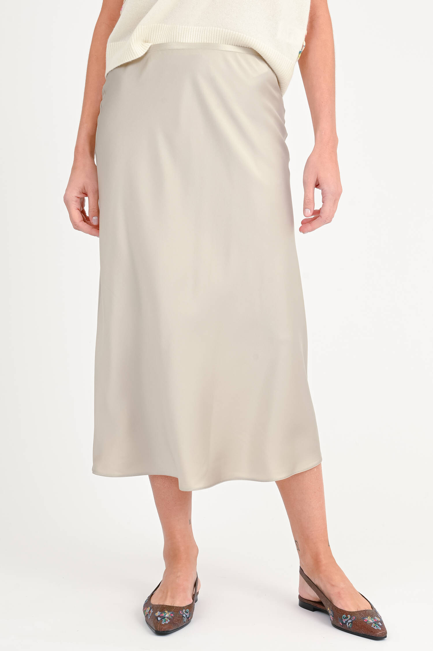 Rock aus Seide in Champagne