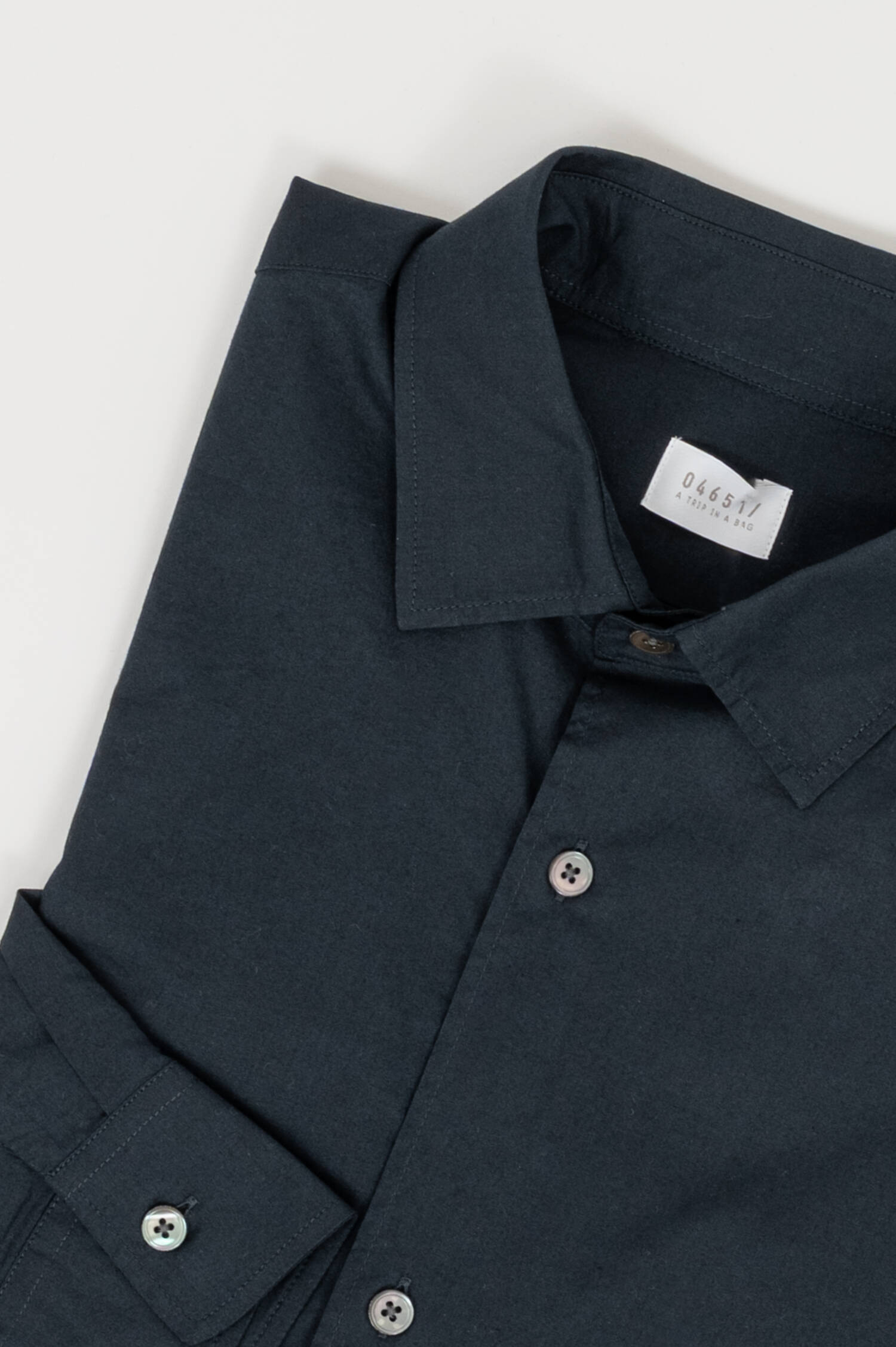 Baumwoll Hemd in Navy