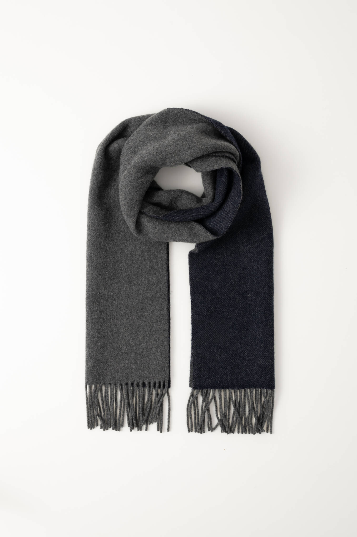 Cashmere-Schal in Blau/Grau Cashmere-Schal in Blau/Grau