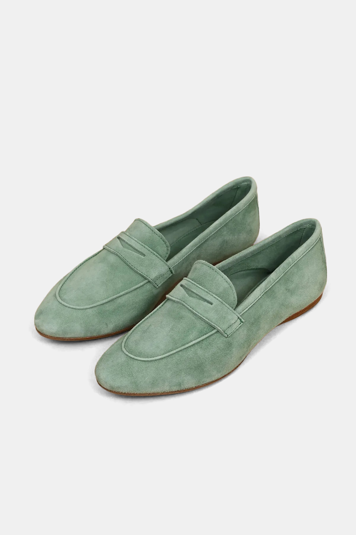 Veloursleder-Loafer in Aquamint Veloursleder-Loafer in Aquamint