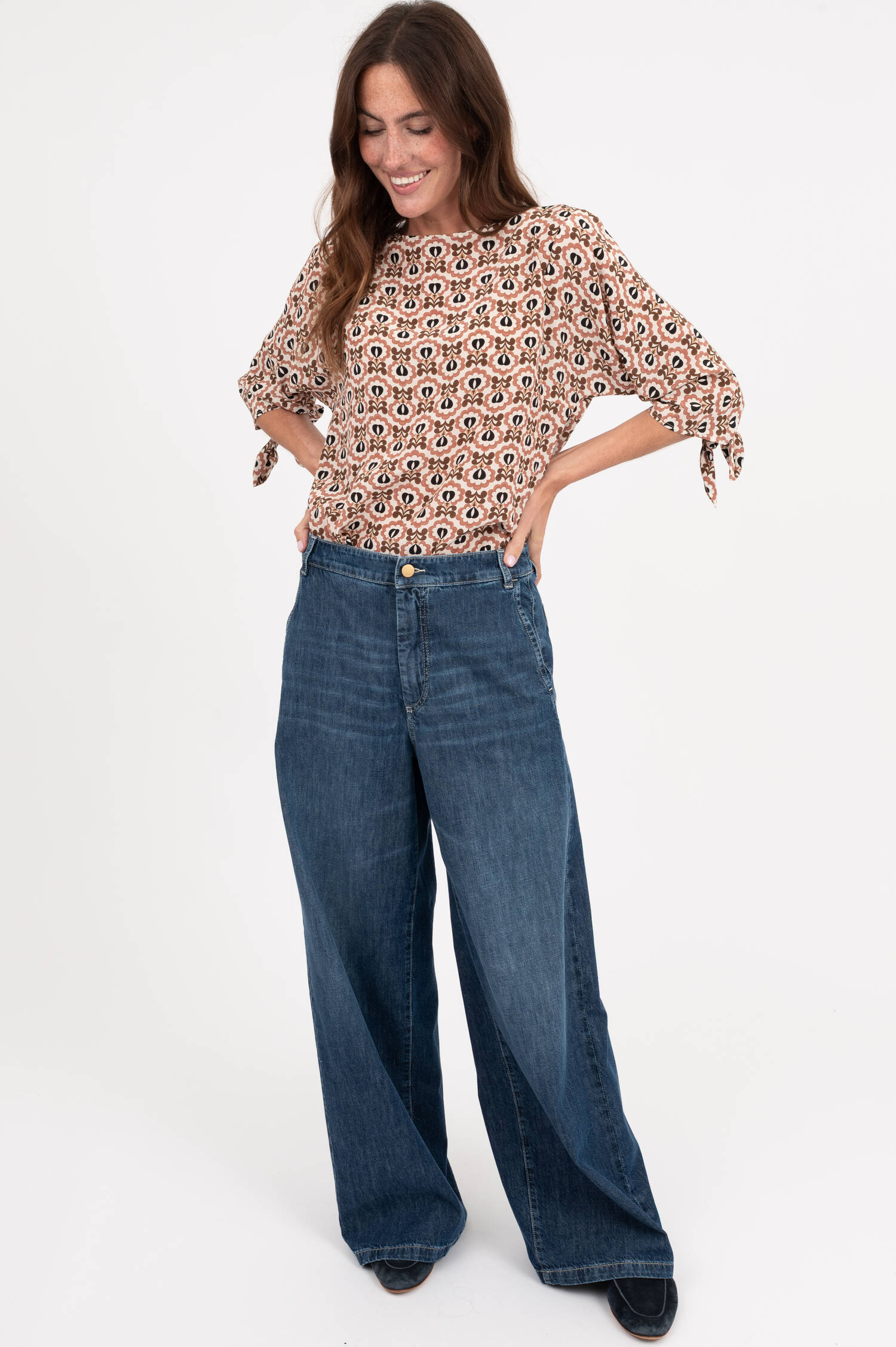 Wide Leg Jeans GELATO in Dunkelblau Wide Leg Jeans GELATO in Dunkelblau