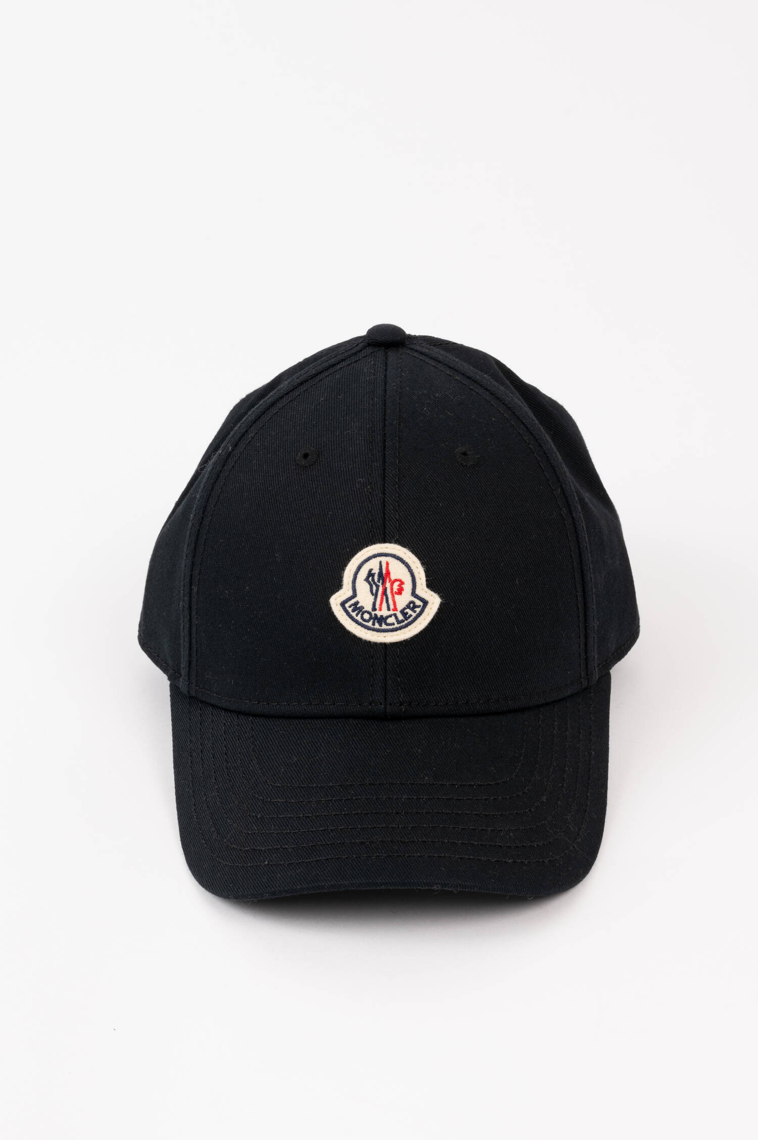 Basecap mit Moncler-Logo in Schwarz