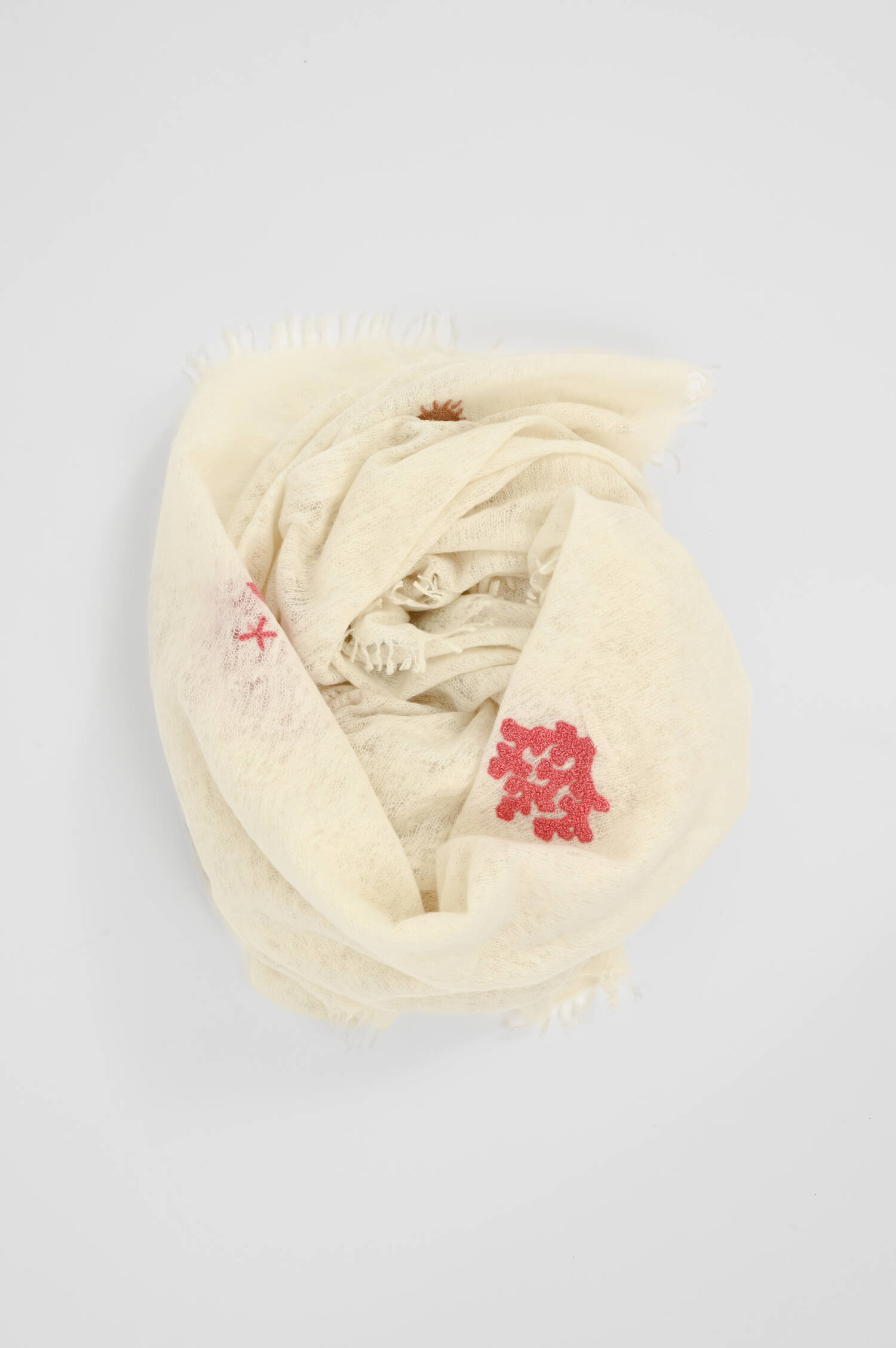 Cashmere-Schal SEA in Eggshell