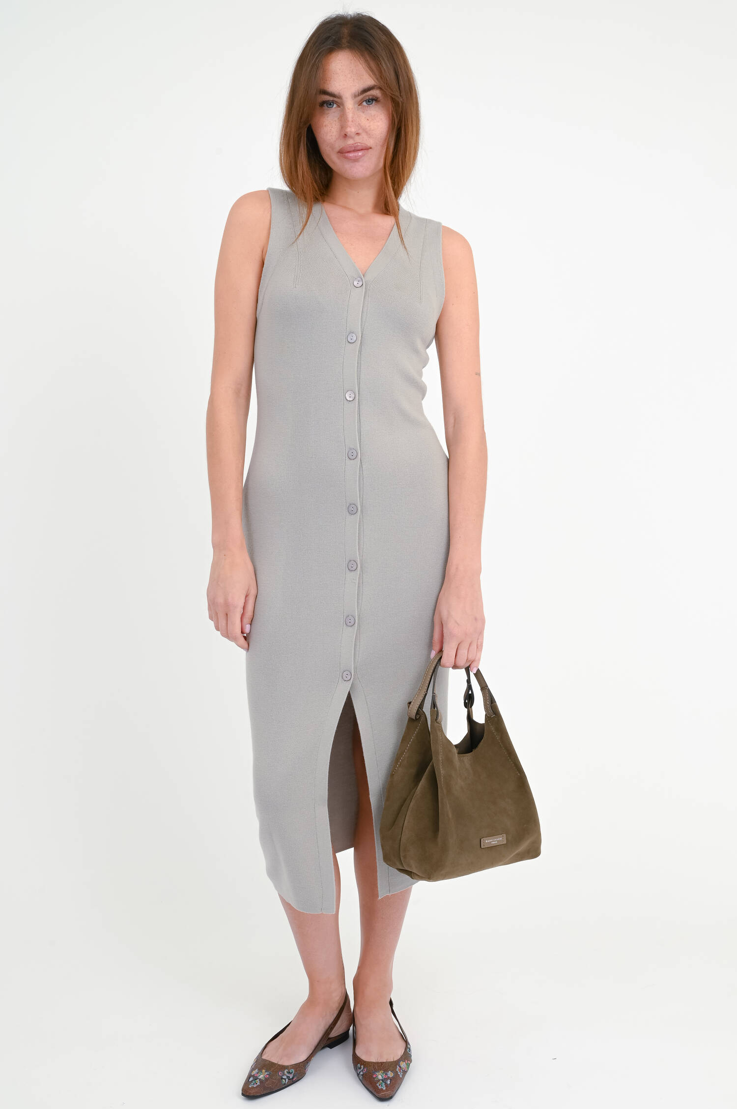 Strickkleid ALABASTA in Steel