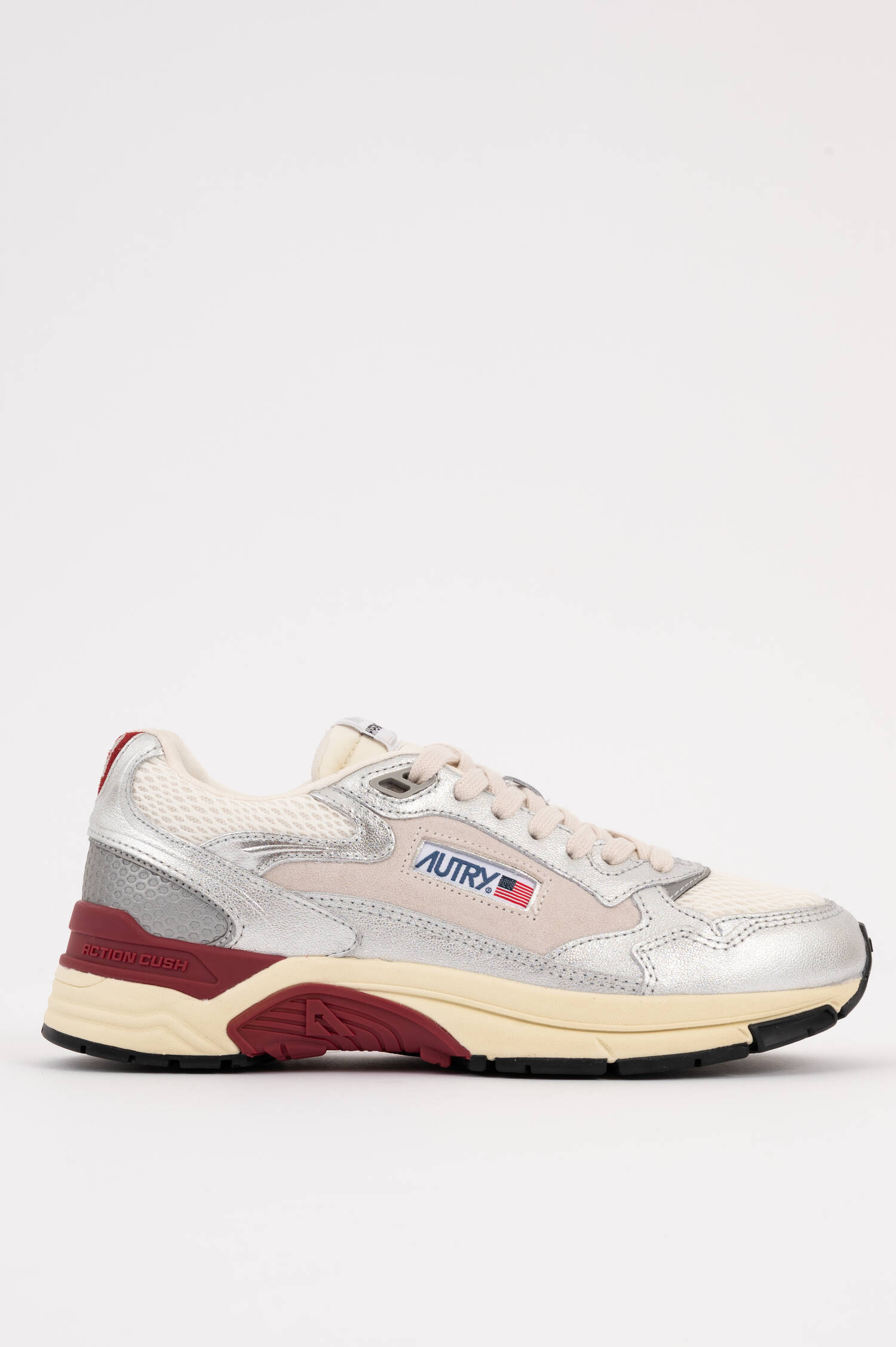 Sneaker HYPERWAY LOW in Silber/Rot