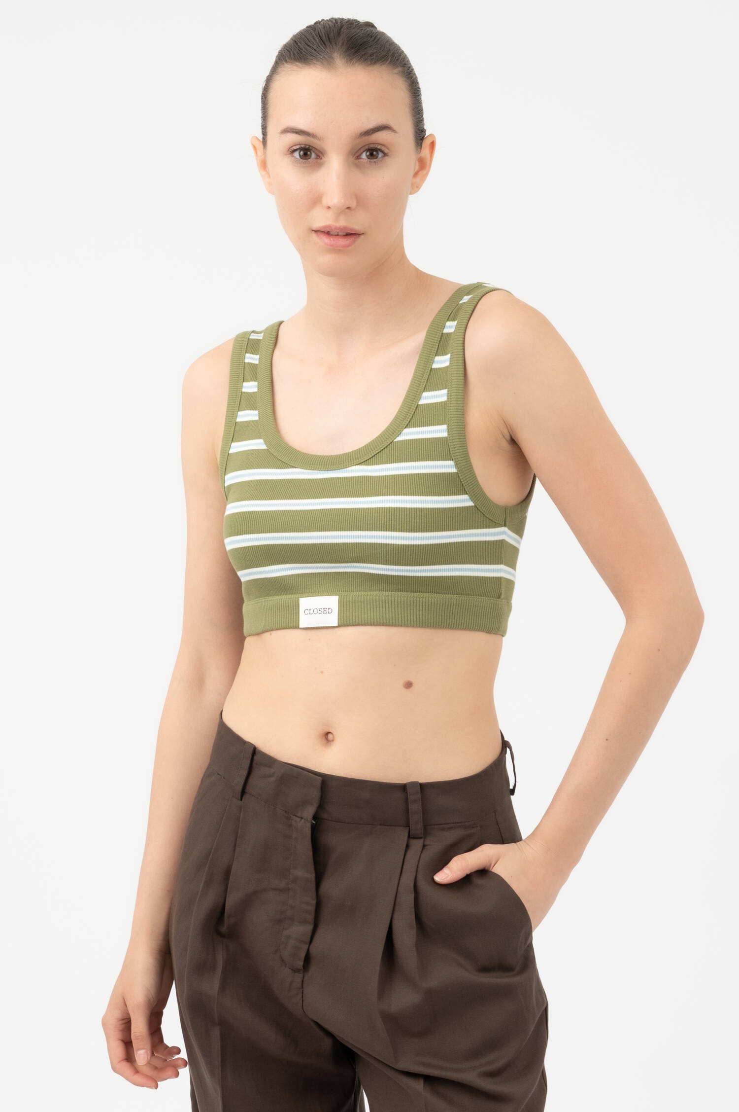 Rippstrick Bralette in Huntergreen Rippstrick Bralette in Huntergreen