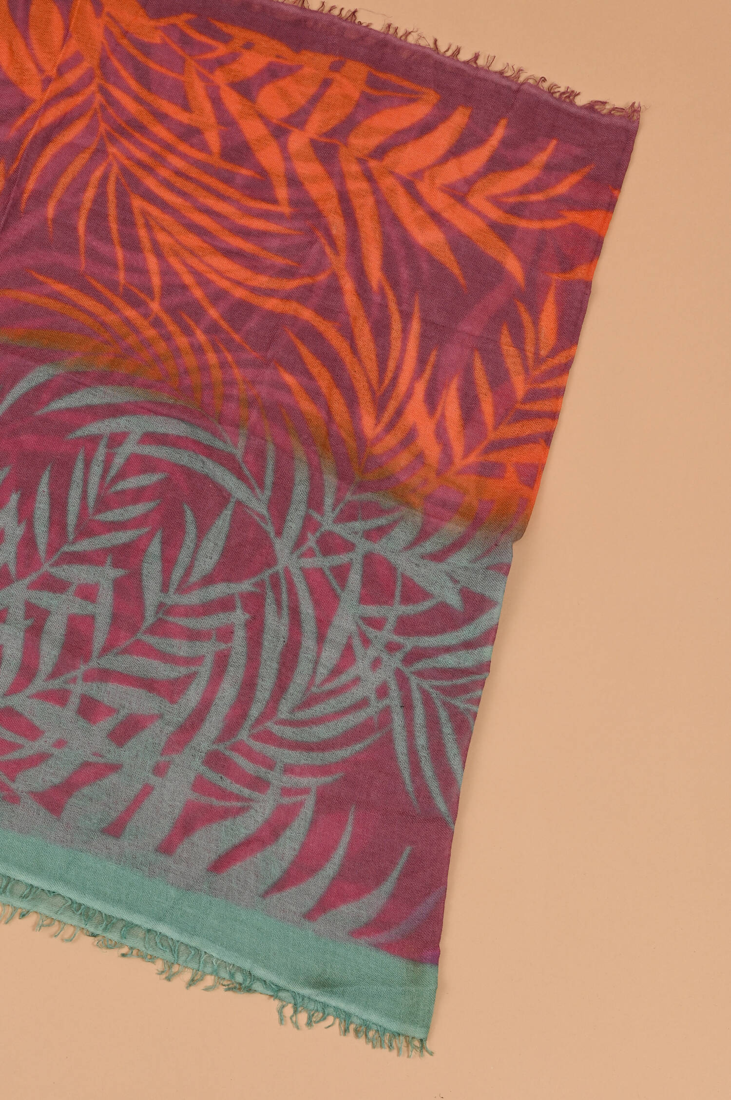 Cashmere-Schal TROPIC in Multicolor gemustert