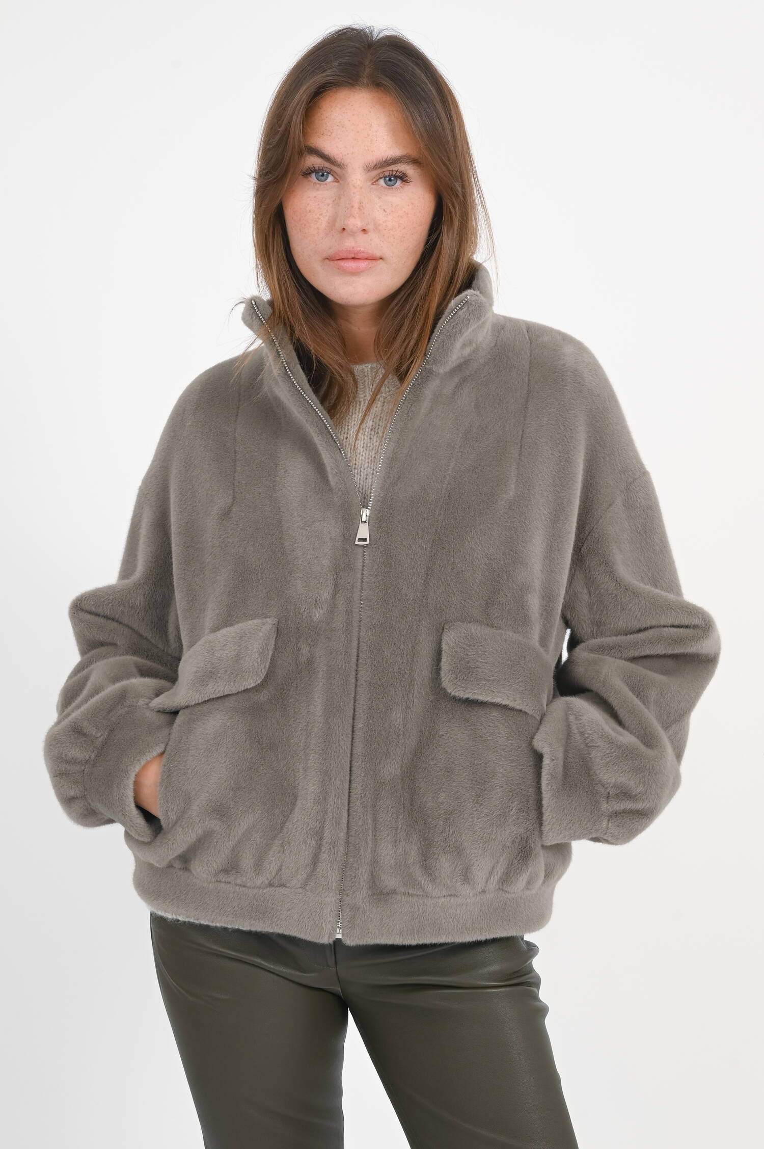 Bomberjacke MIMI in Graugrün