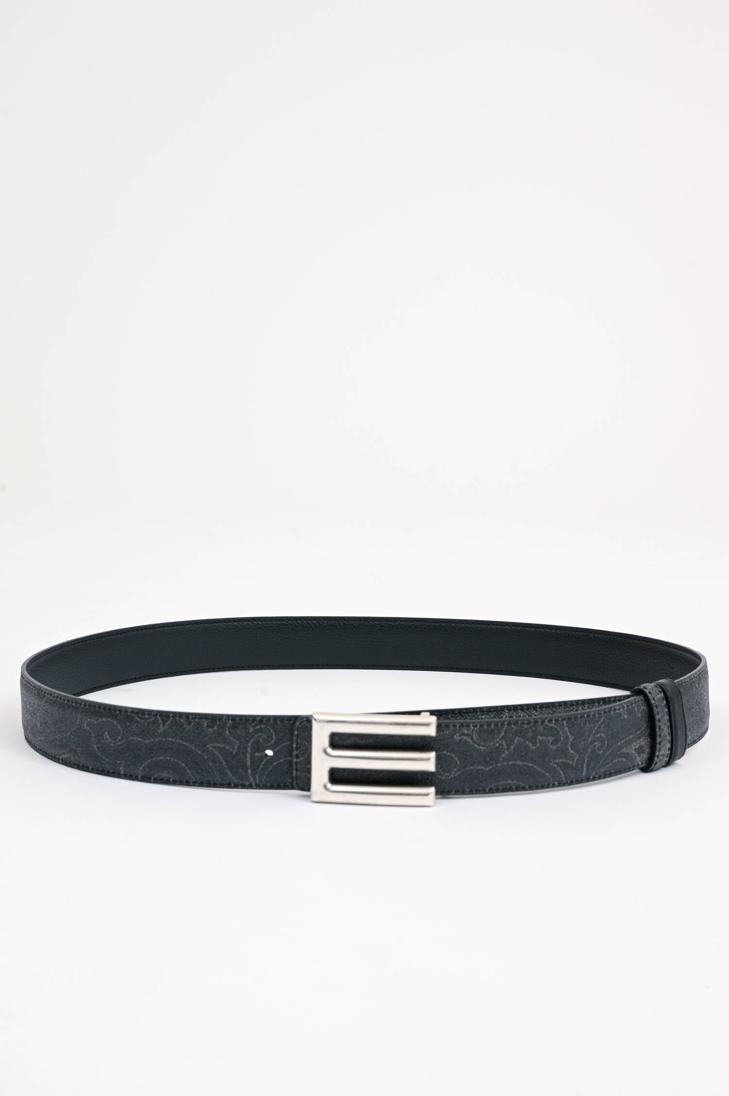 Wendegürtel mit Paisleymuster in Schwarz