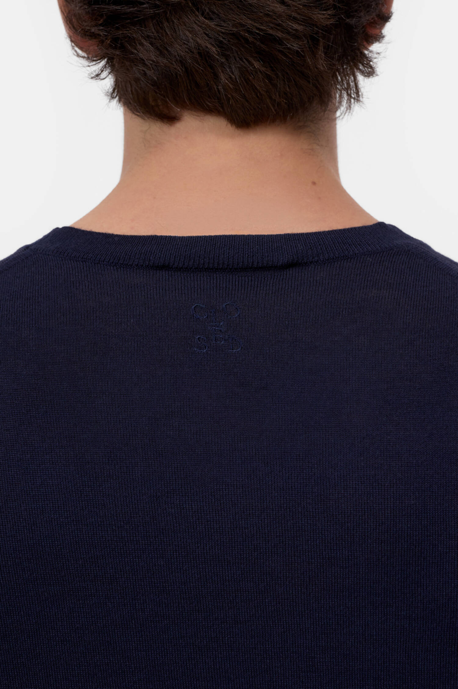 Woll-Pullover in Navy Woll-Pullover in Navy
