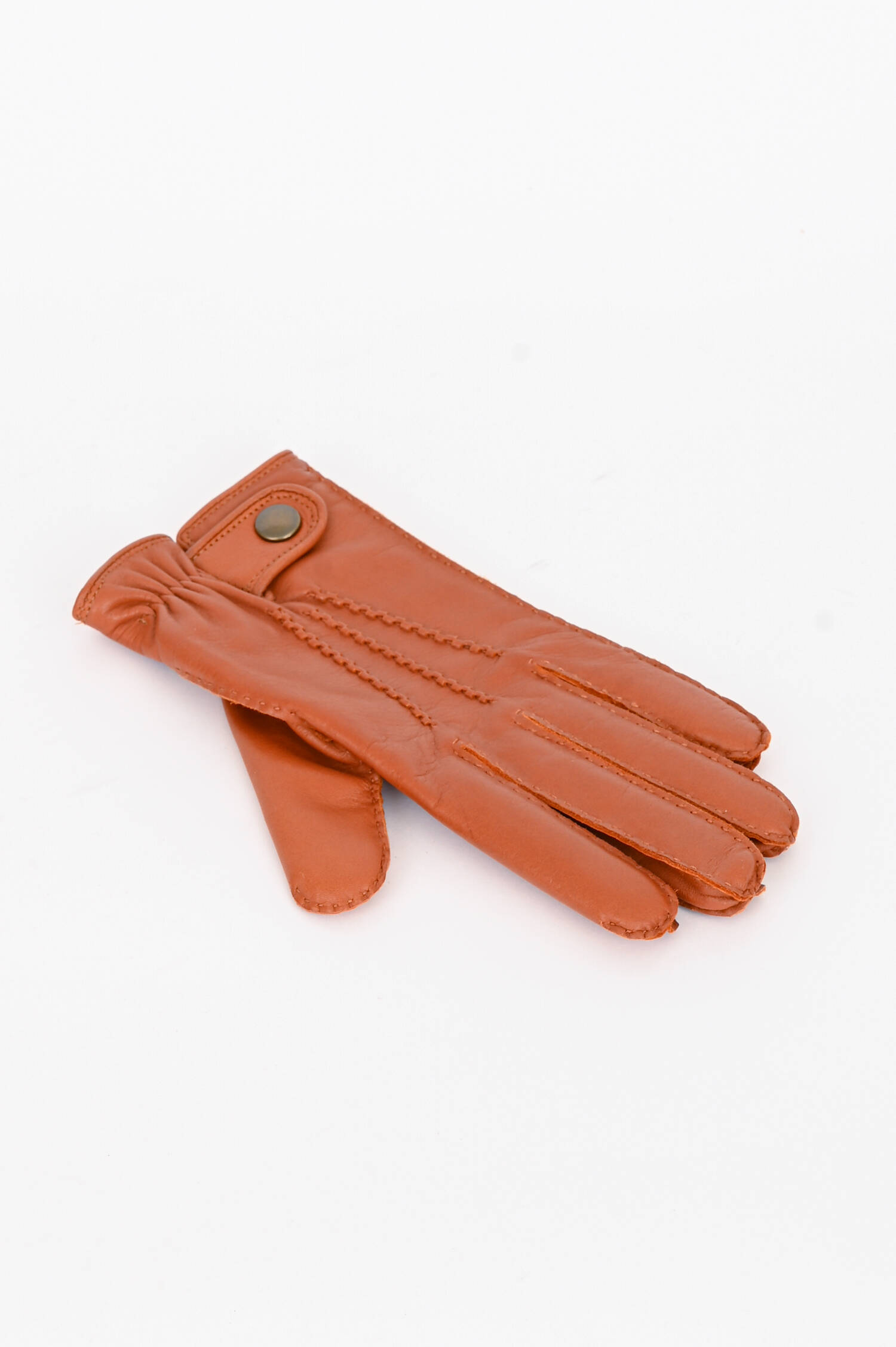 Handschuhe aus weichem Leder in Rotbraun