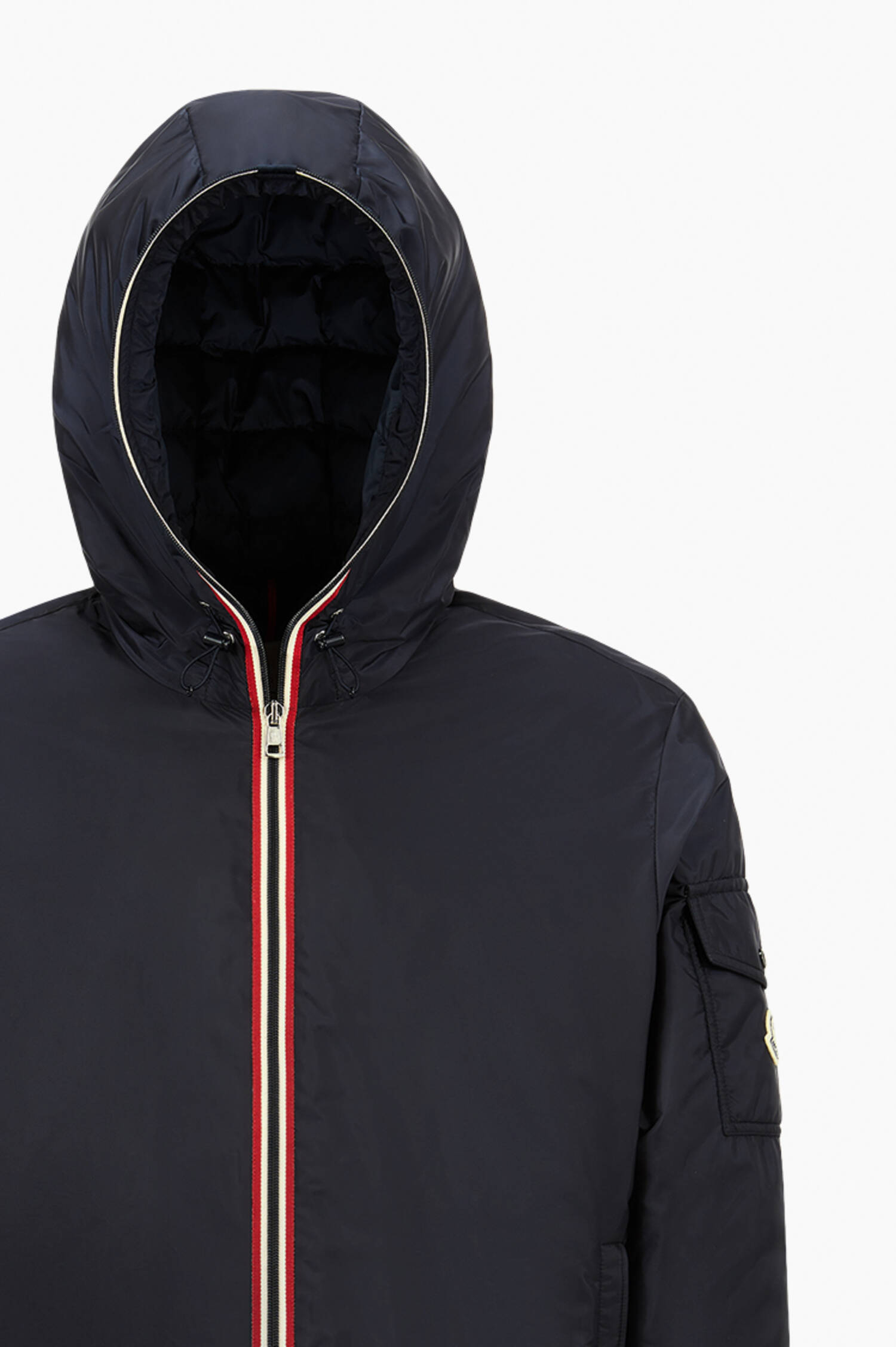 Daunenjacke EVETTES mit Kontrastdetails in Navy