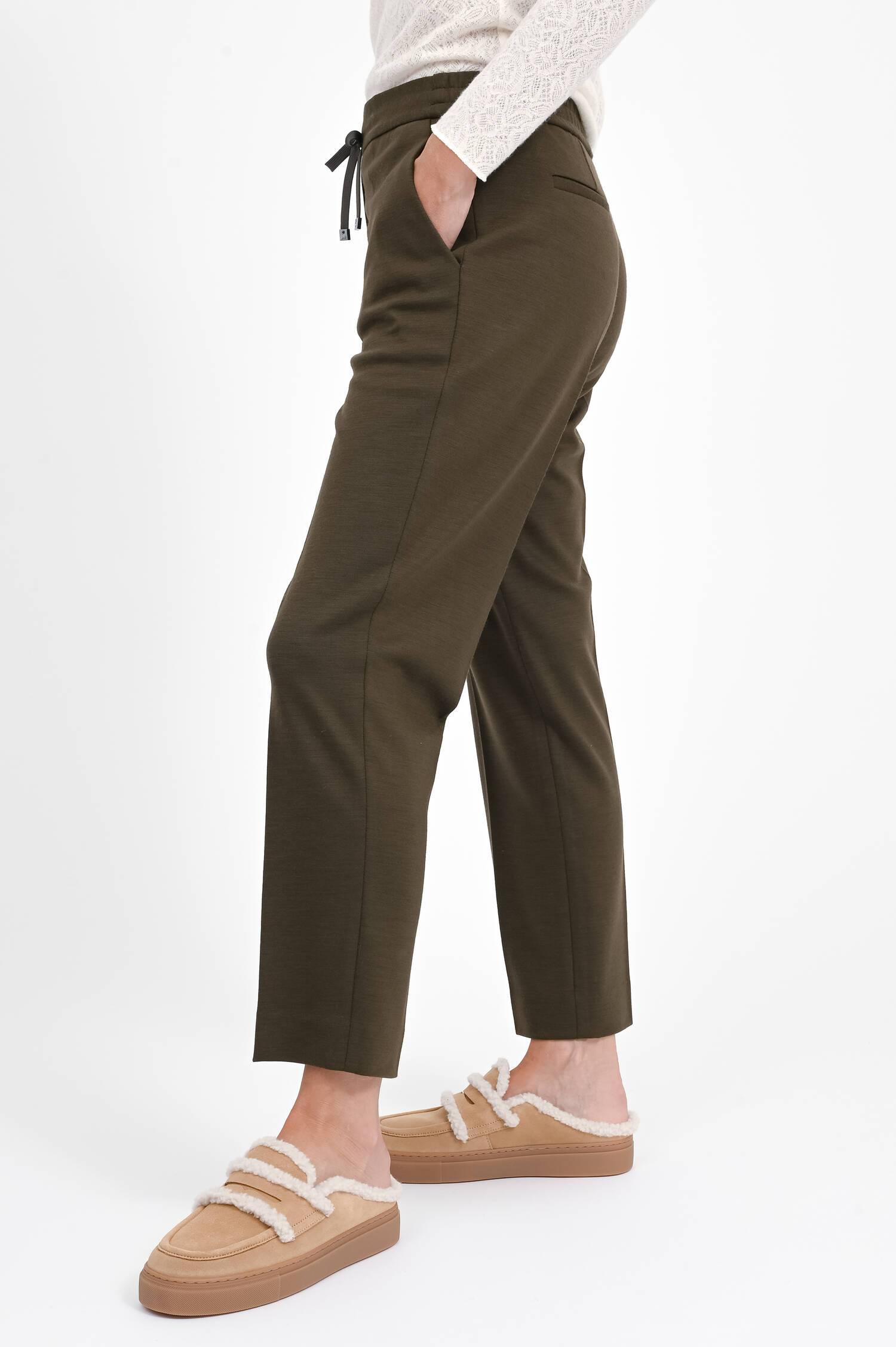 Wollhose KORD mit schmalen Bein in Dark Forest Wollhose KORD mit schmalen Bein in Dark Forest