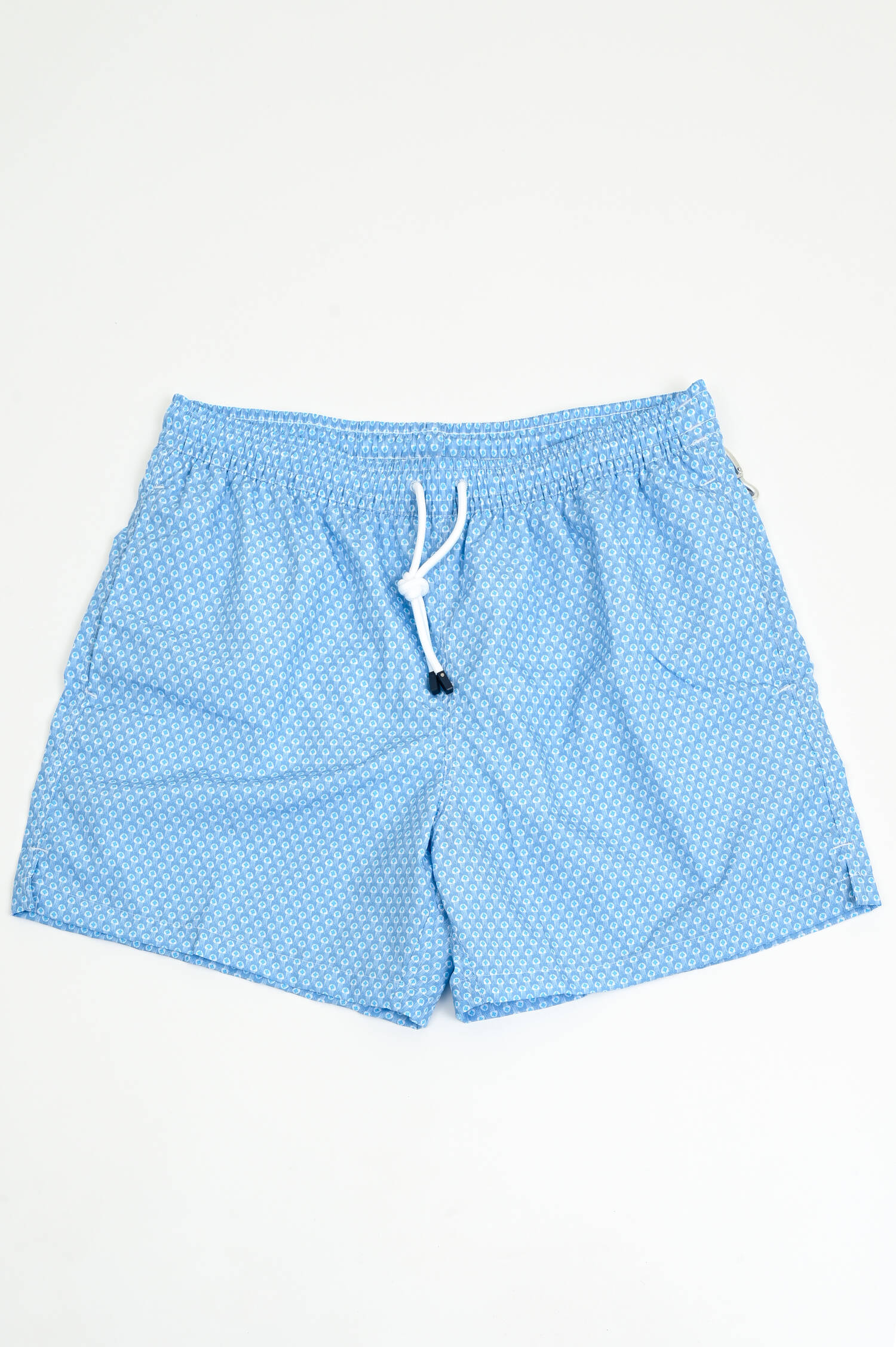 Badehose mit Mosaikmuster in Hellblau