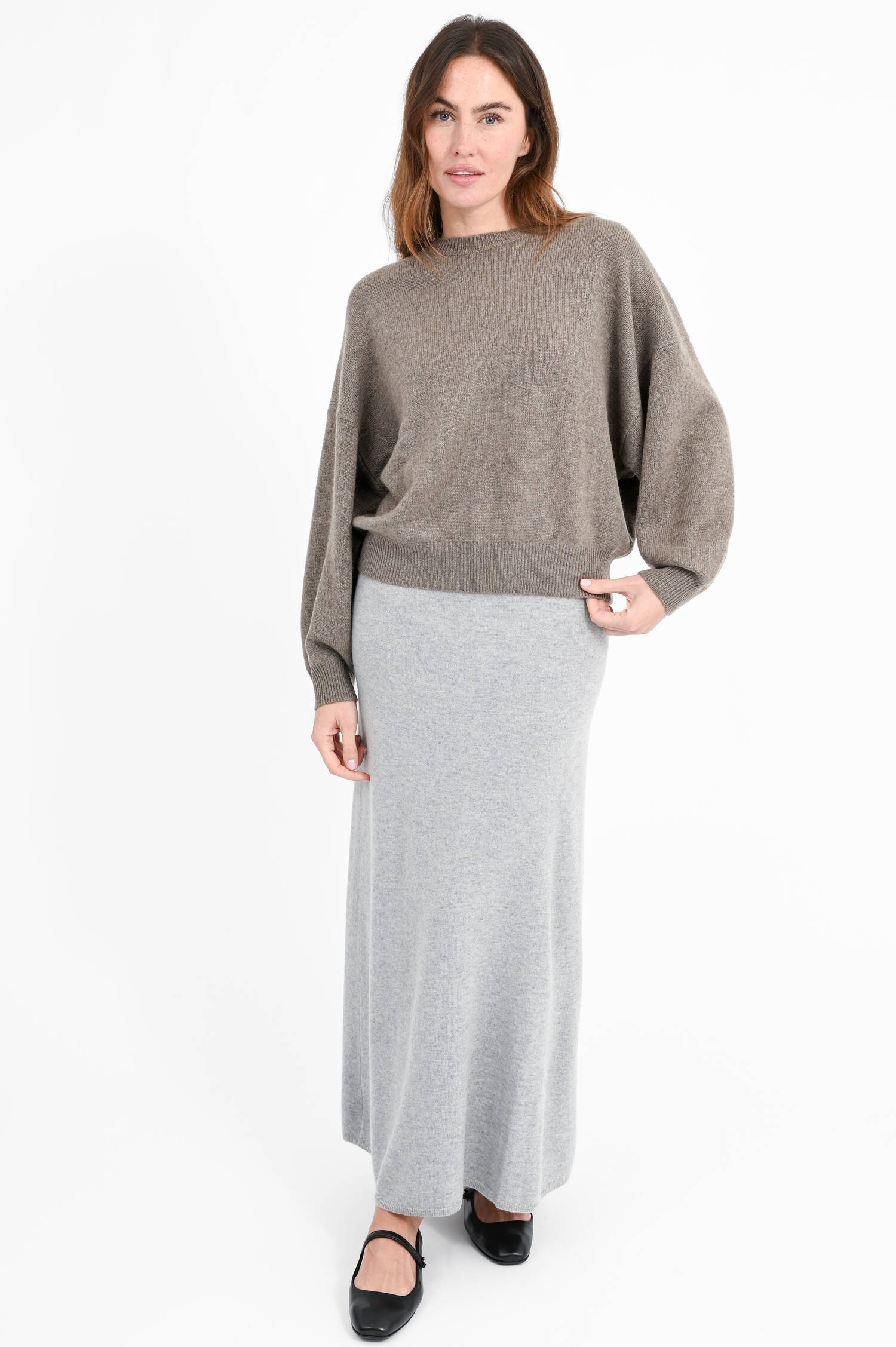 Cashmere-Strickpullover in Truffle Cashmere-Strickpullover in Truffle