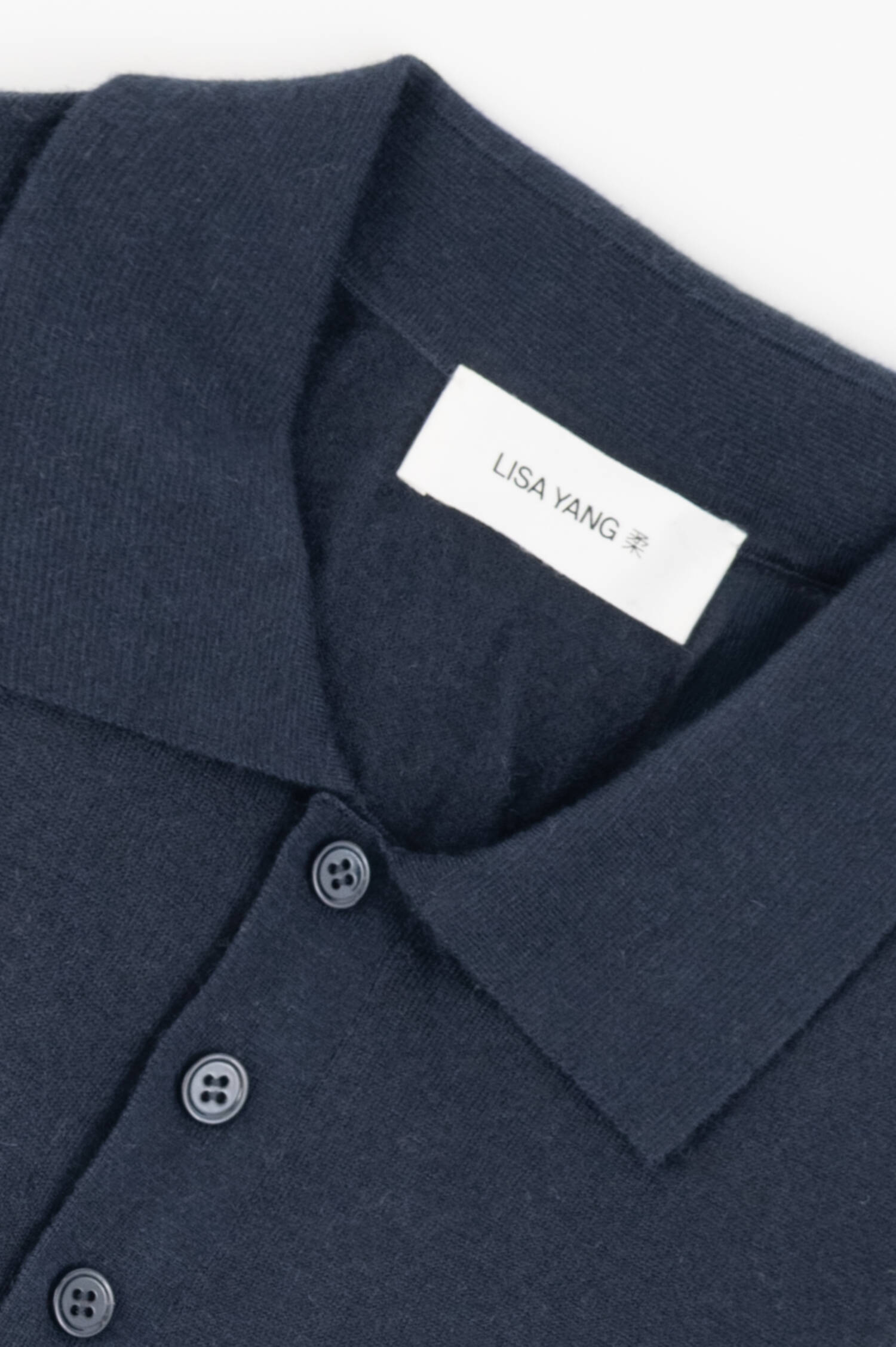 Cashmere Polo-Shirt LIAM in Navy
