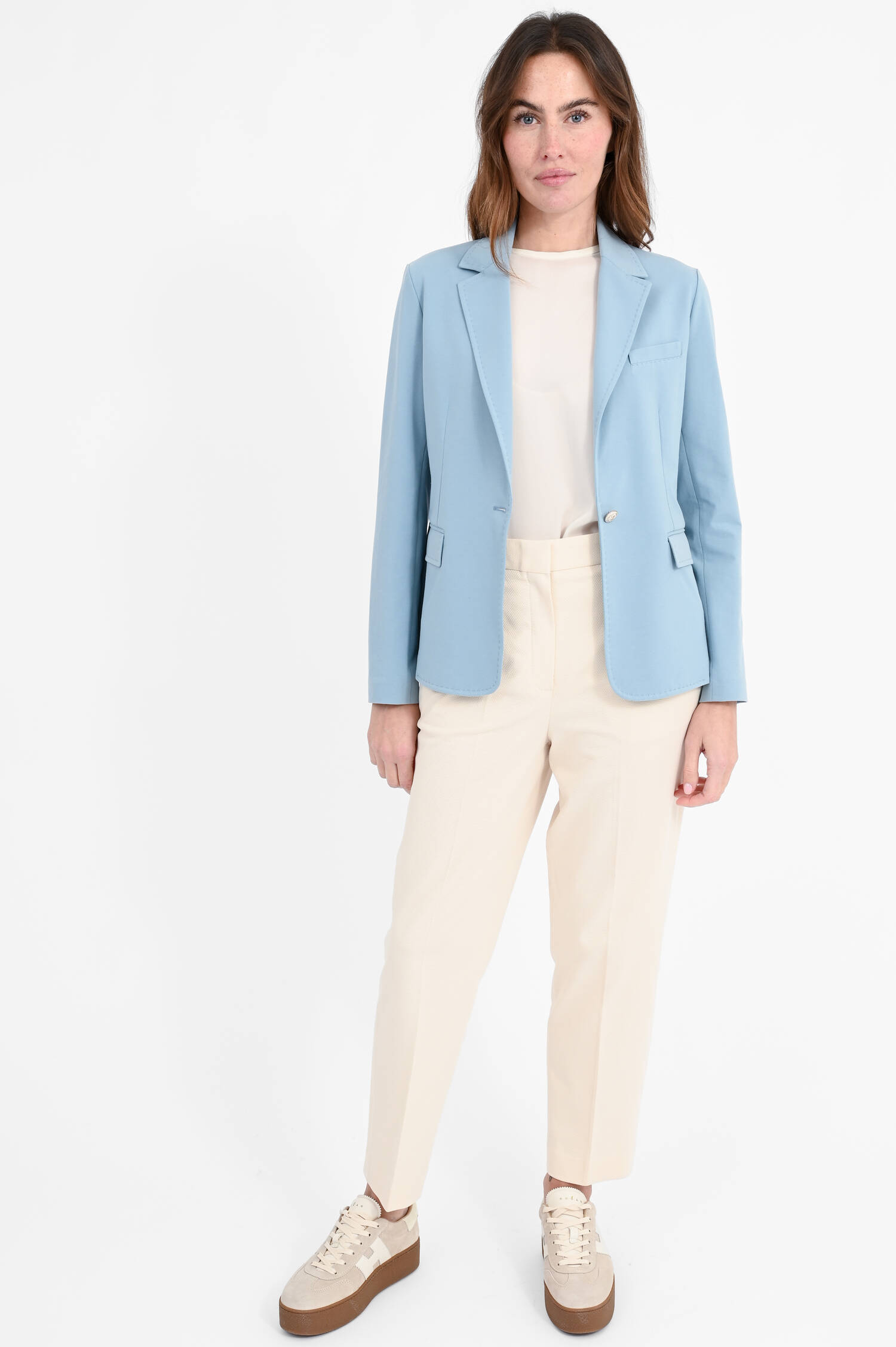 Jersey Blazer in Hellblau