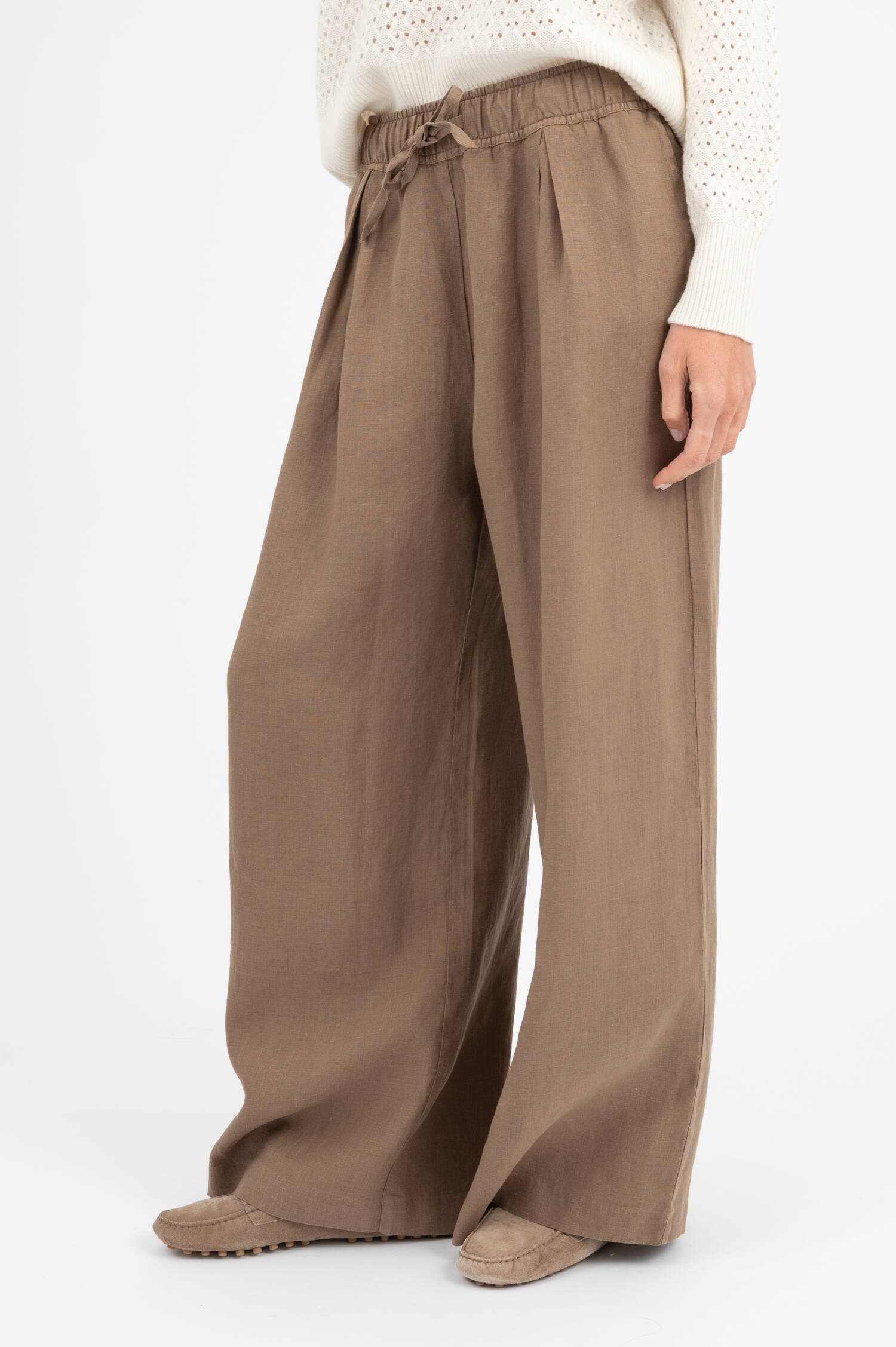 Weite Hose JOSY in Hellbraun Weite Hose JOSY in Hellbraun