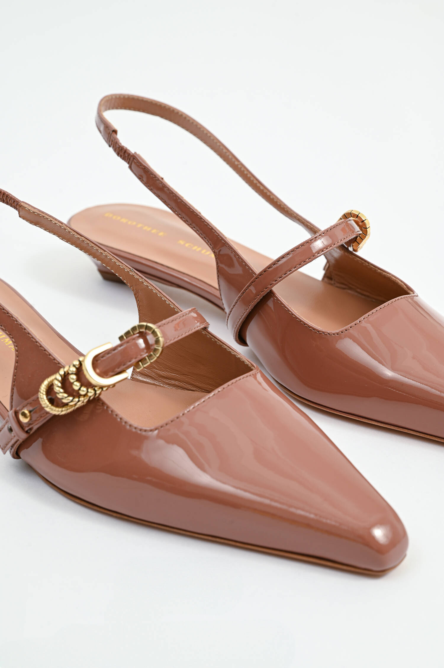 Sling-Back mit Metall-Detail in Copper