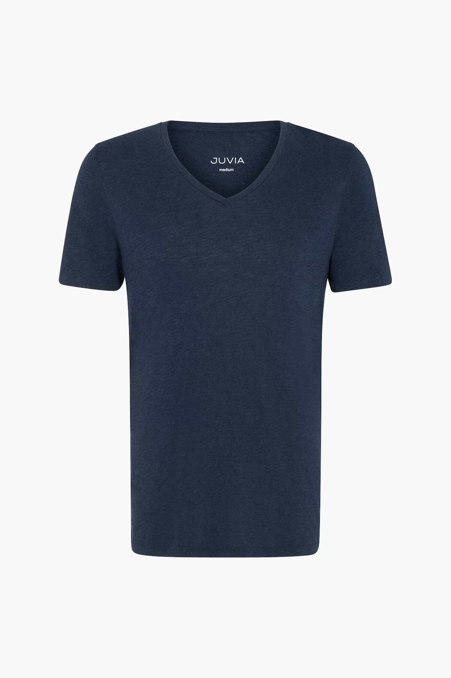T-Shirt MARIO mit V-Ausschnitt in Navy