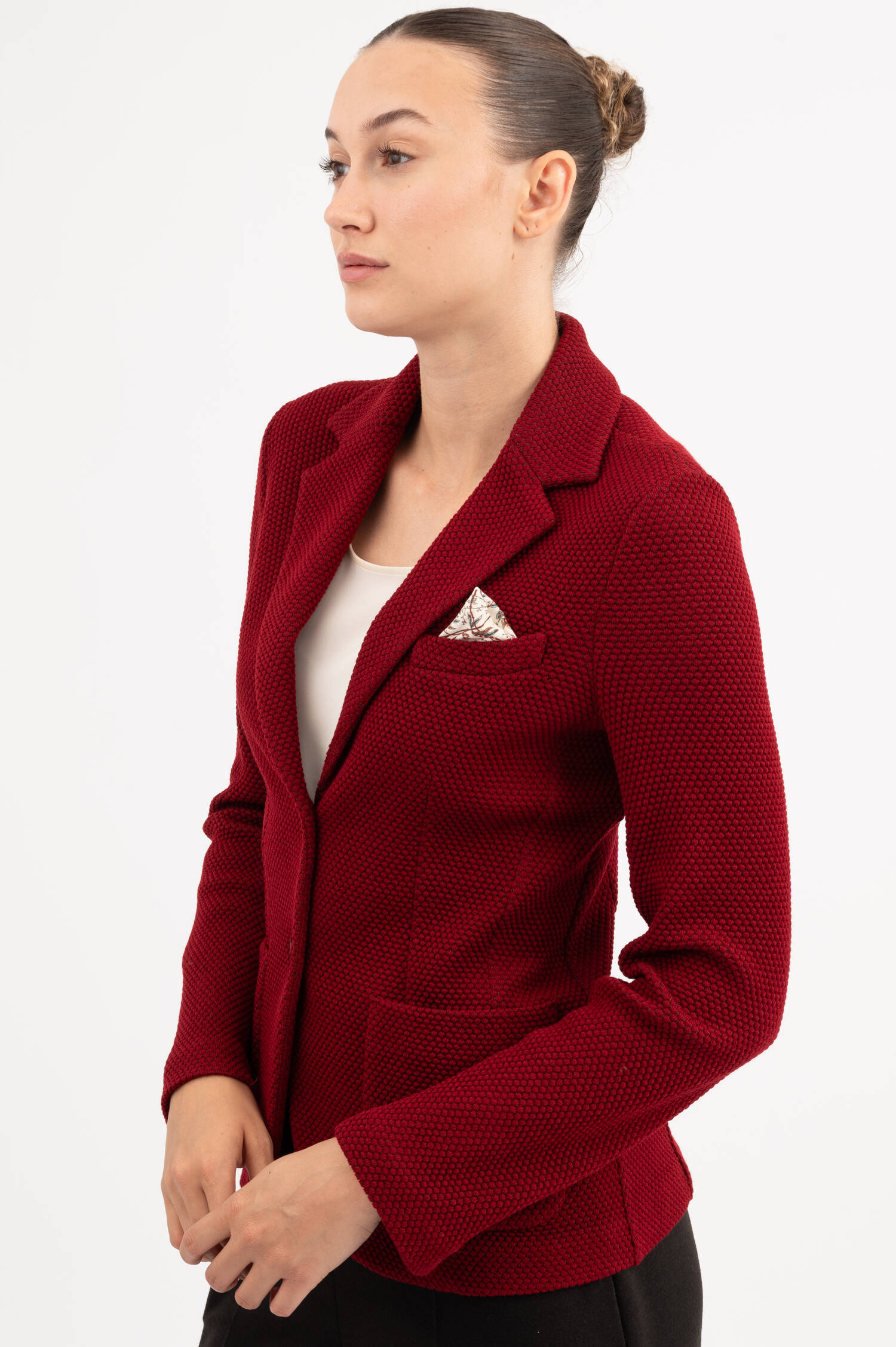 Strukturierter Blazer in Rot Strukturierter Blazer in Rot