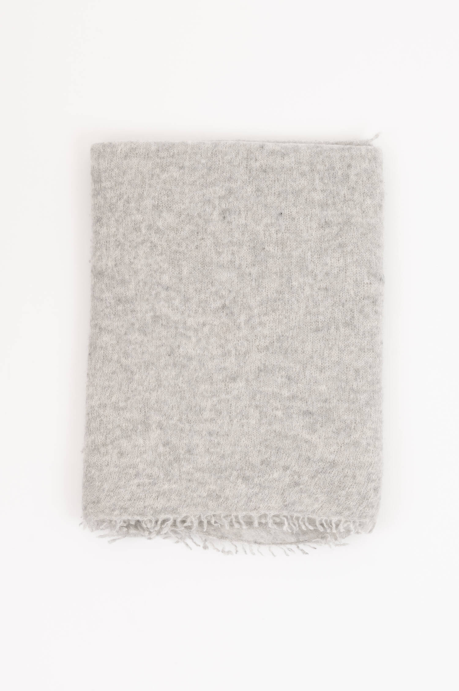 Cashmere Schal in Hellgrau meliert