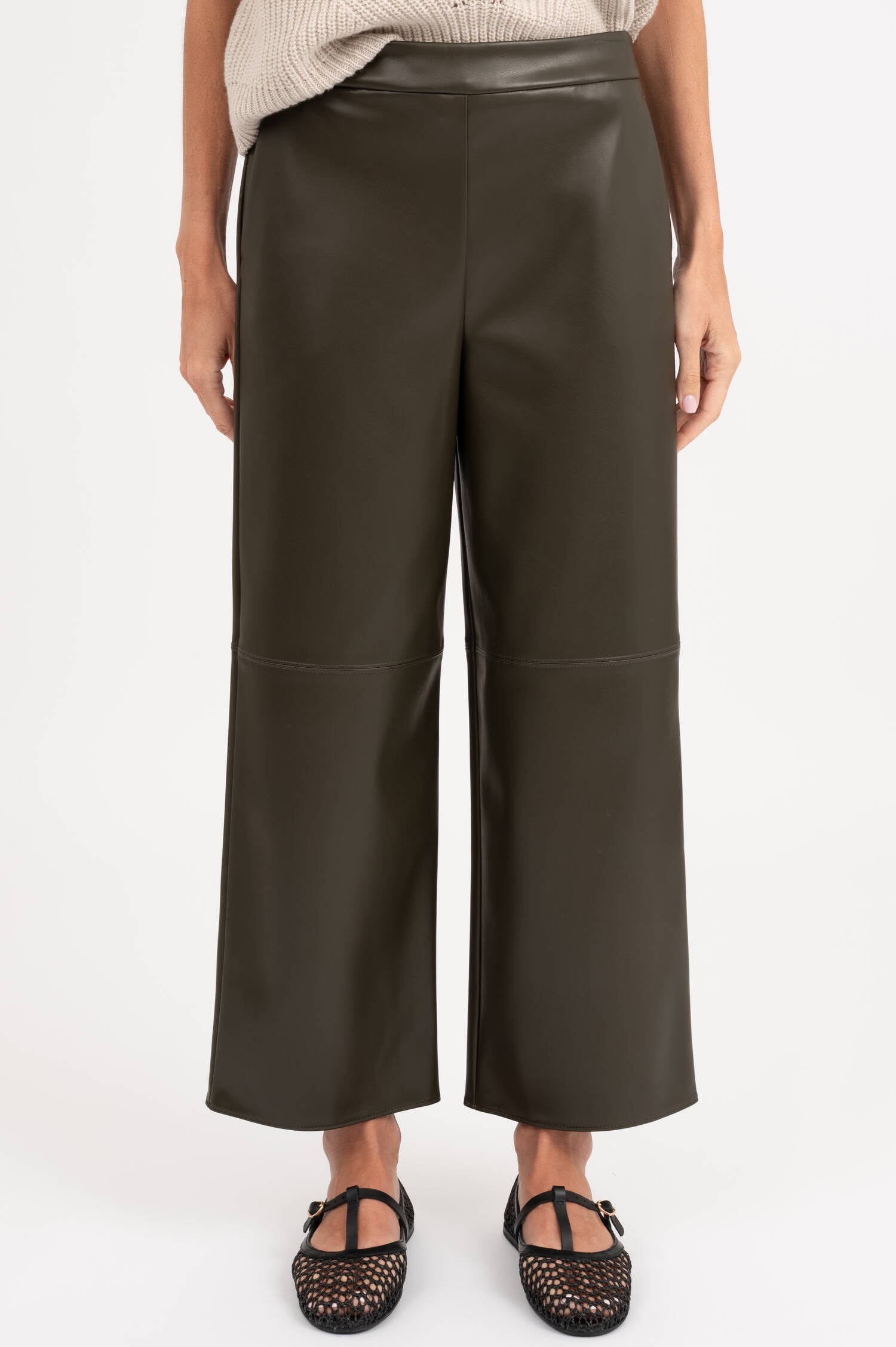 Kunstleder Culotte in Dunkelgrün Kunstleder Culotte in Dunkelgrün