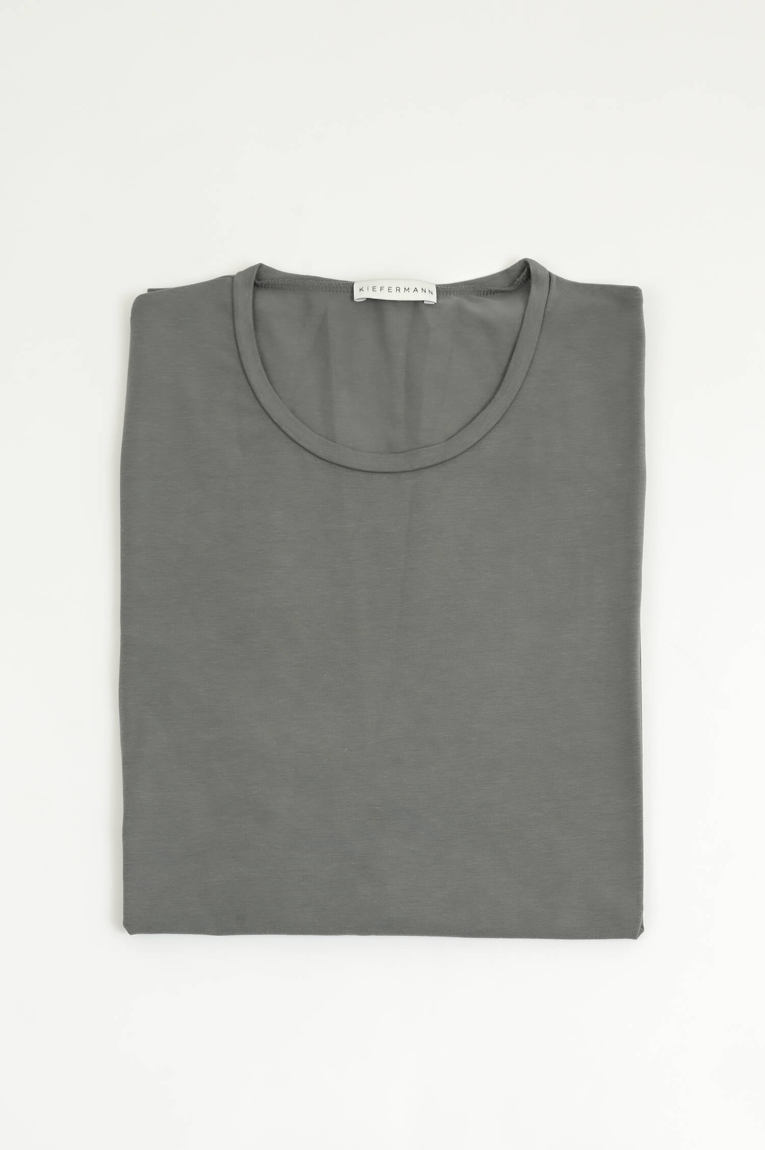 Kurzarm-Shirt HERO aus Baumwoll-Modal-Mix in Grau